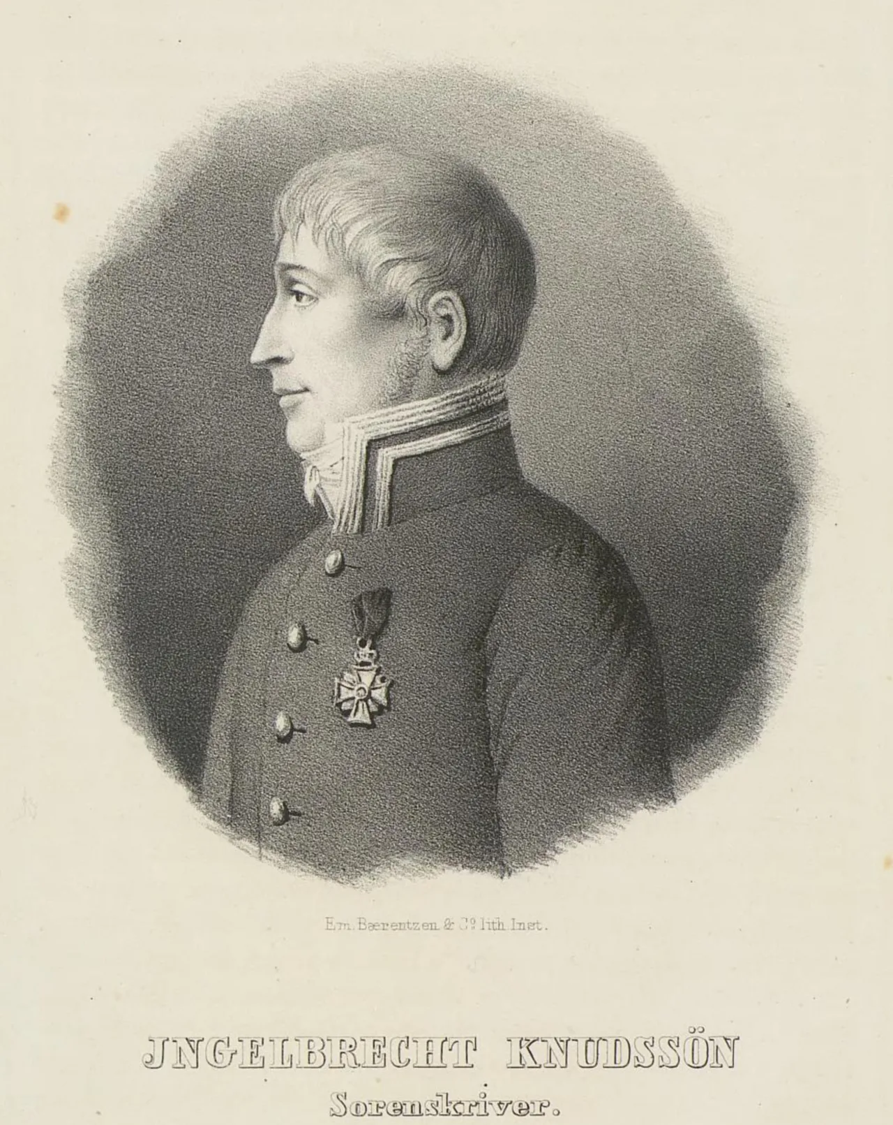Porträt von Ingelbrecht Knudssøn (1776–1826) – Gedenkseite