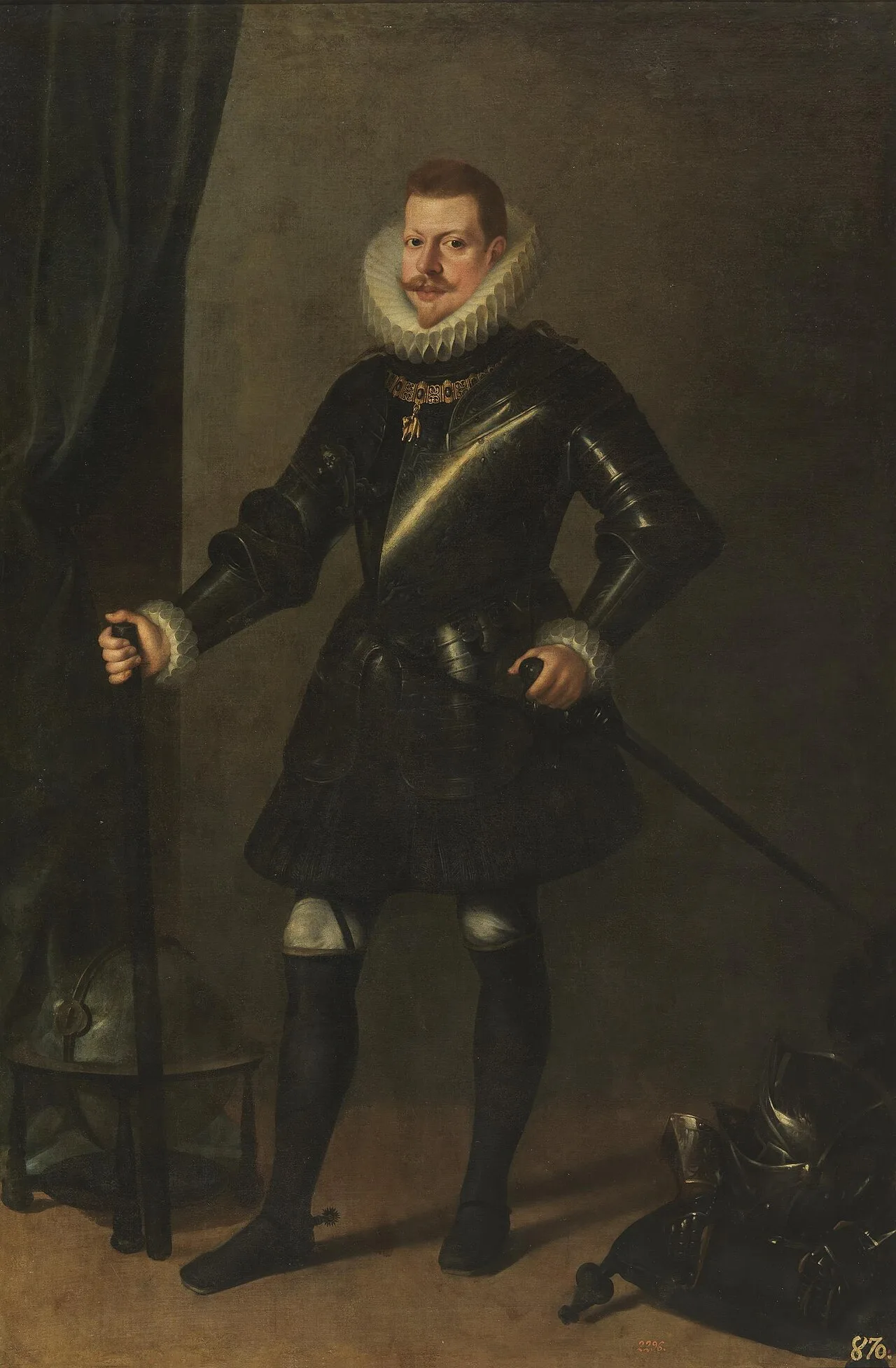 Porträt von Philipp III. (1578–1621) – Gedenkseite