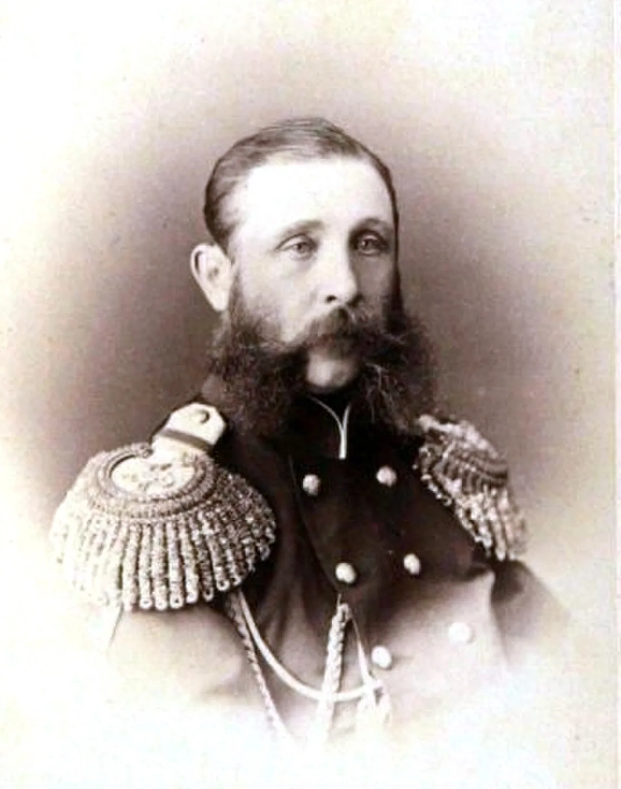 Porträt von Samuel Alexejewitsch Greigh (1827–1887) – Gedenkseite