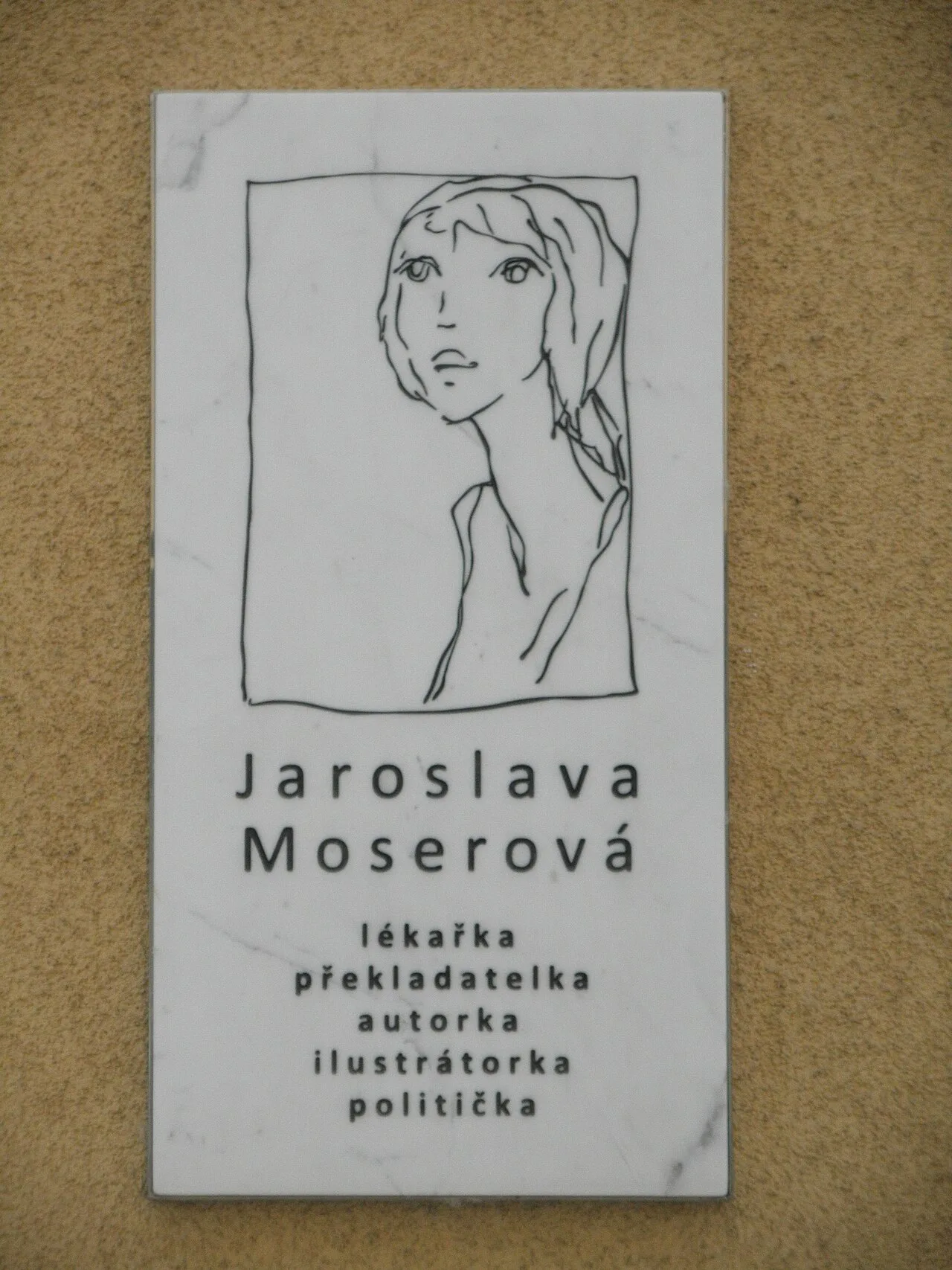 Porträt von Jaroslava Moserová (1930–2006) – Gedenkseite
