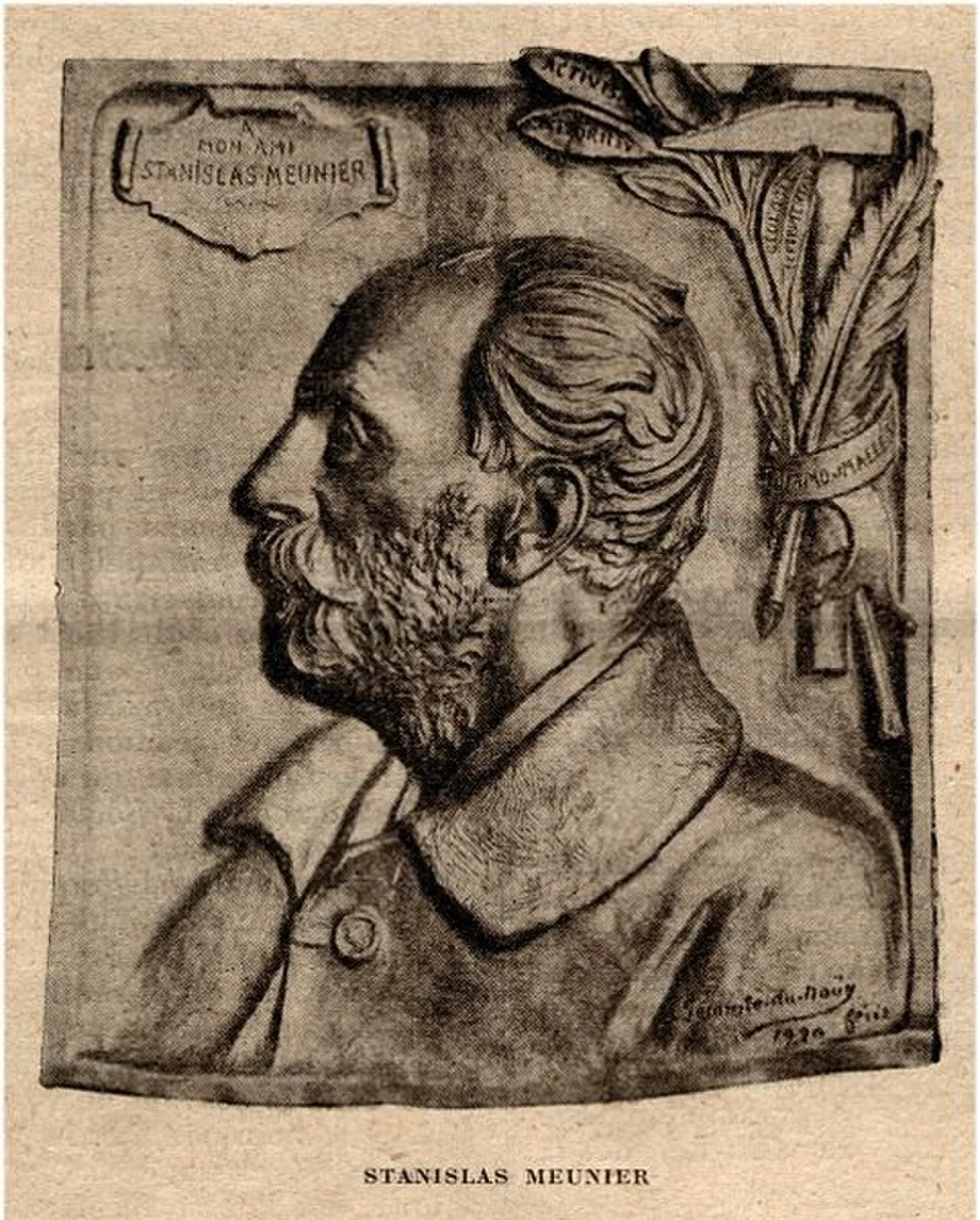 Portrait of Stanislas Meunier (1843–1925) – memorial page