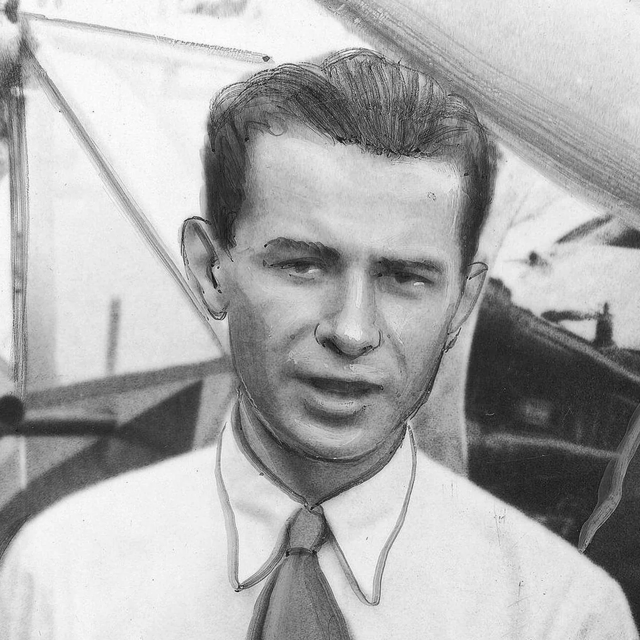 Porträt von Stanisław Wigura (1903–1932) – Gedenkseite
