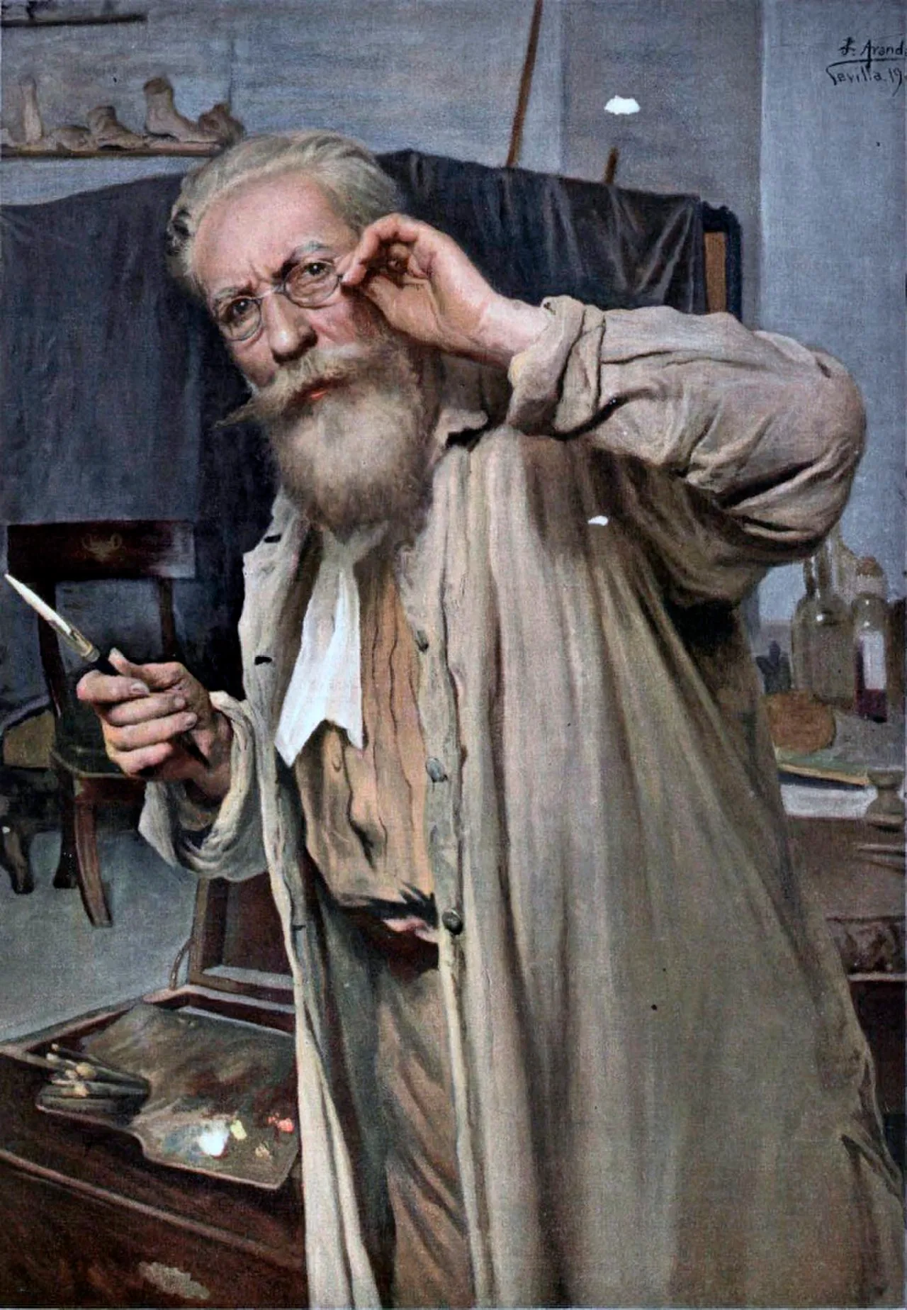 Porträt von José Jiménez Aranda (1837–1903) – Gedenkseite