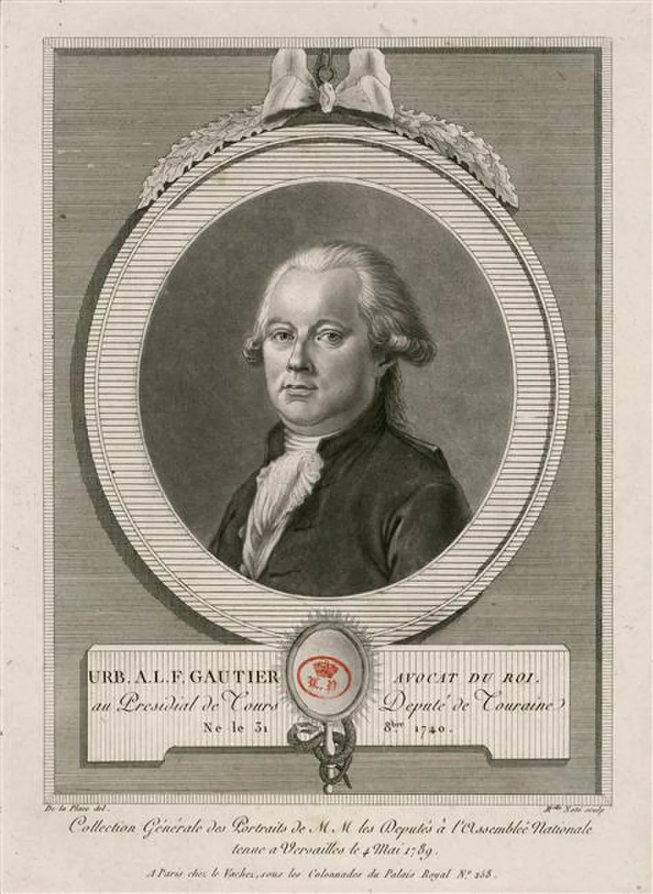 Portrait of Urbain-Adam-Louis-François Gaultier (1740–1817) – memorial page
