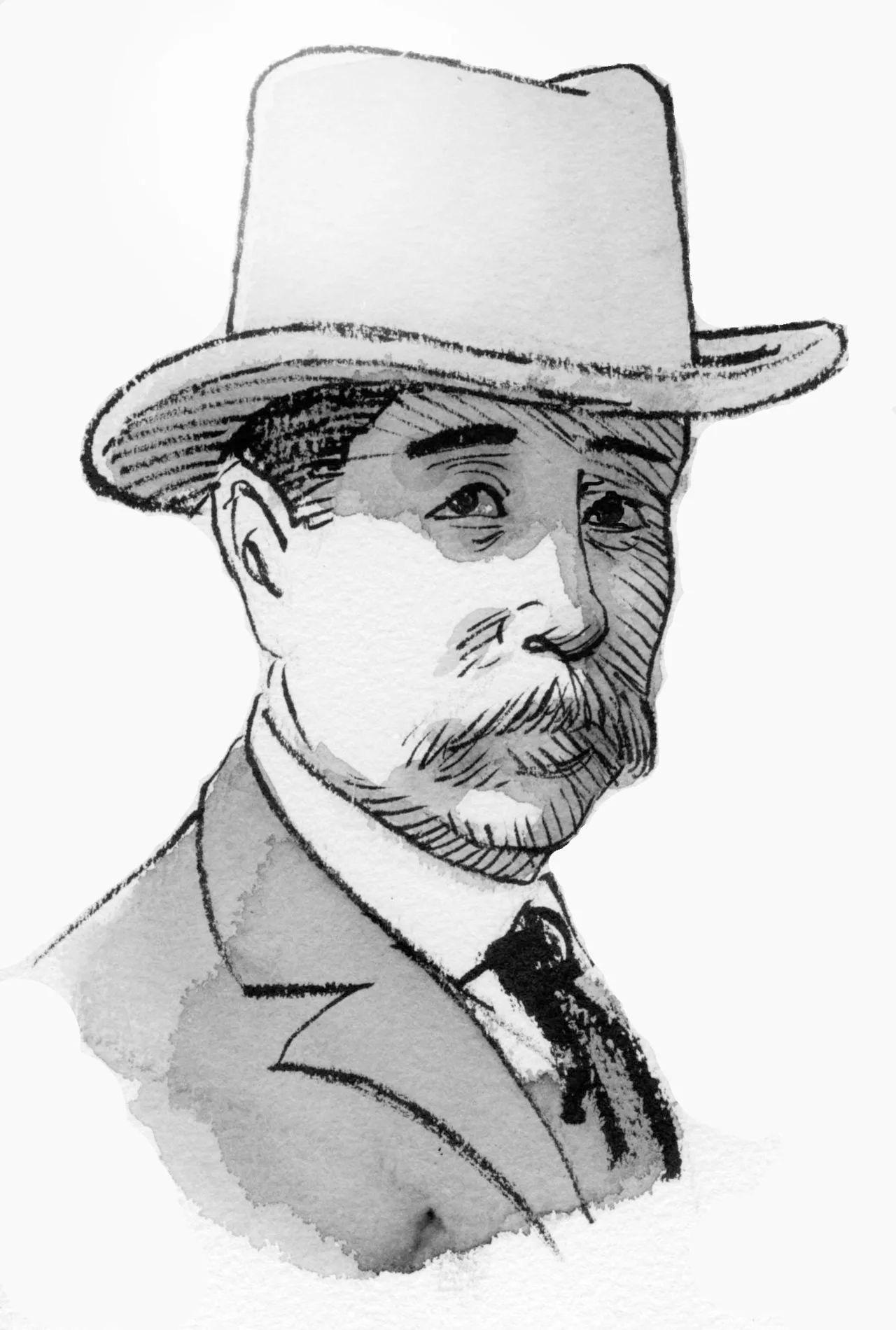 Porträt von Émile Belloc (1841–1914) – Gedenkseite