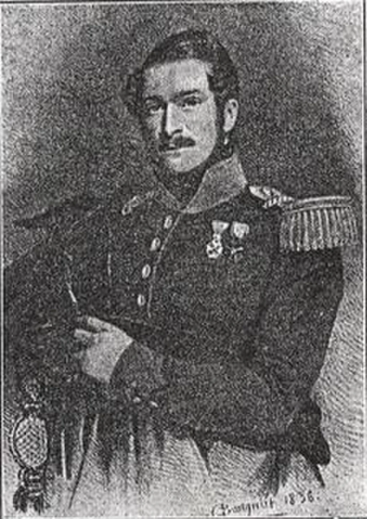 Porträt von Émile de t'Serclaes de Wommersom (1809–1880) – Gedenkseite