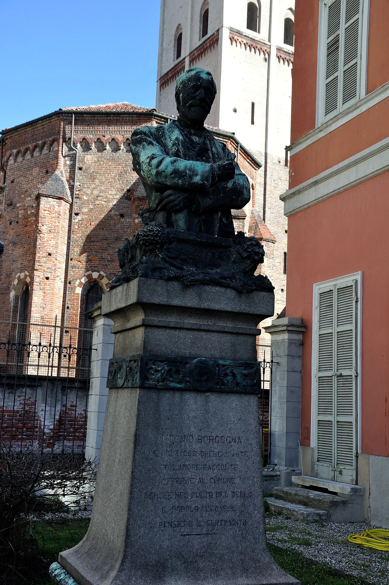 Porträt von Antonio Borgogna (1822–1906) – Gedenkseite