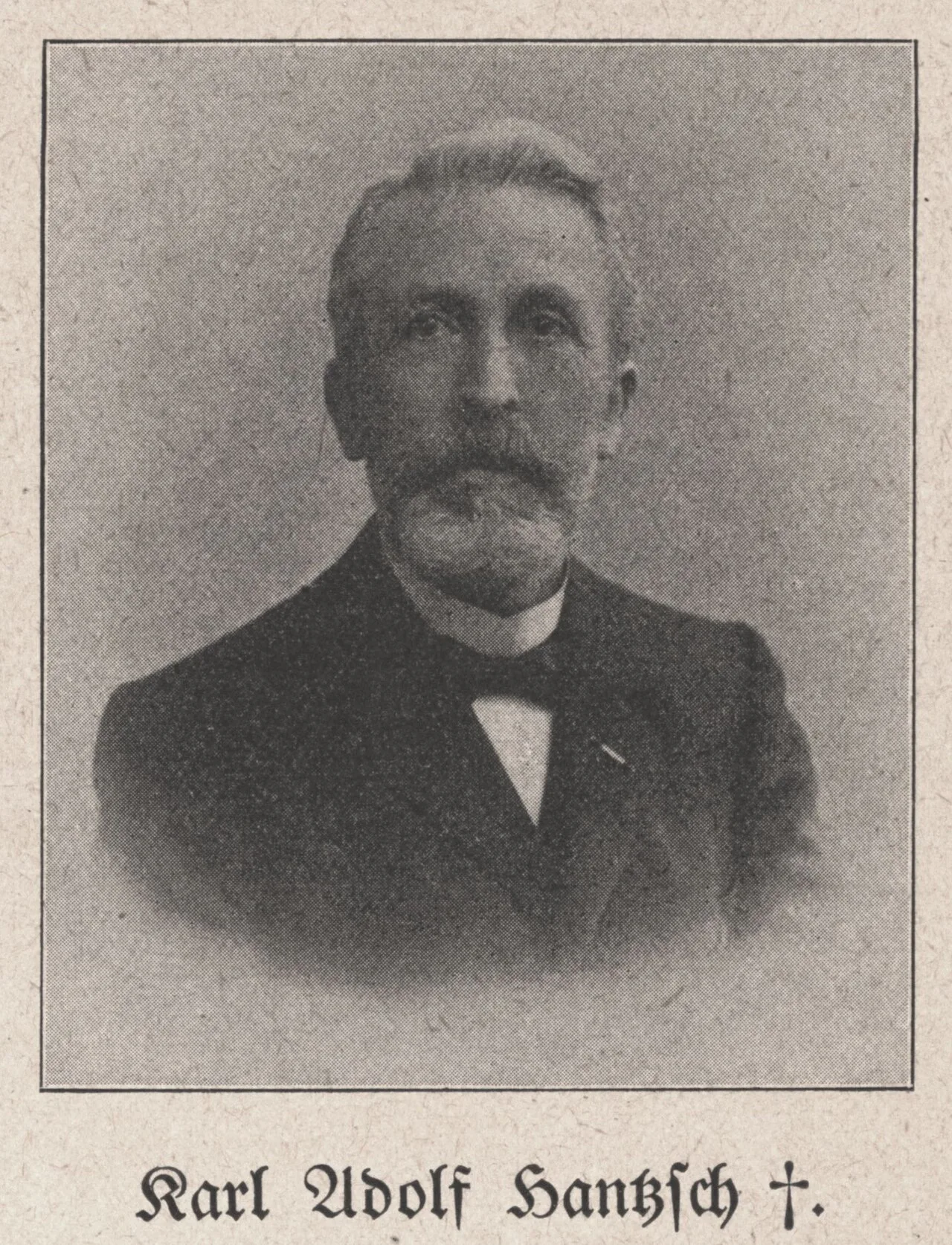 Porträt von Adolf Hantzsch (1841–1920) – Gedenkseite