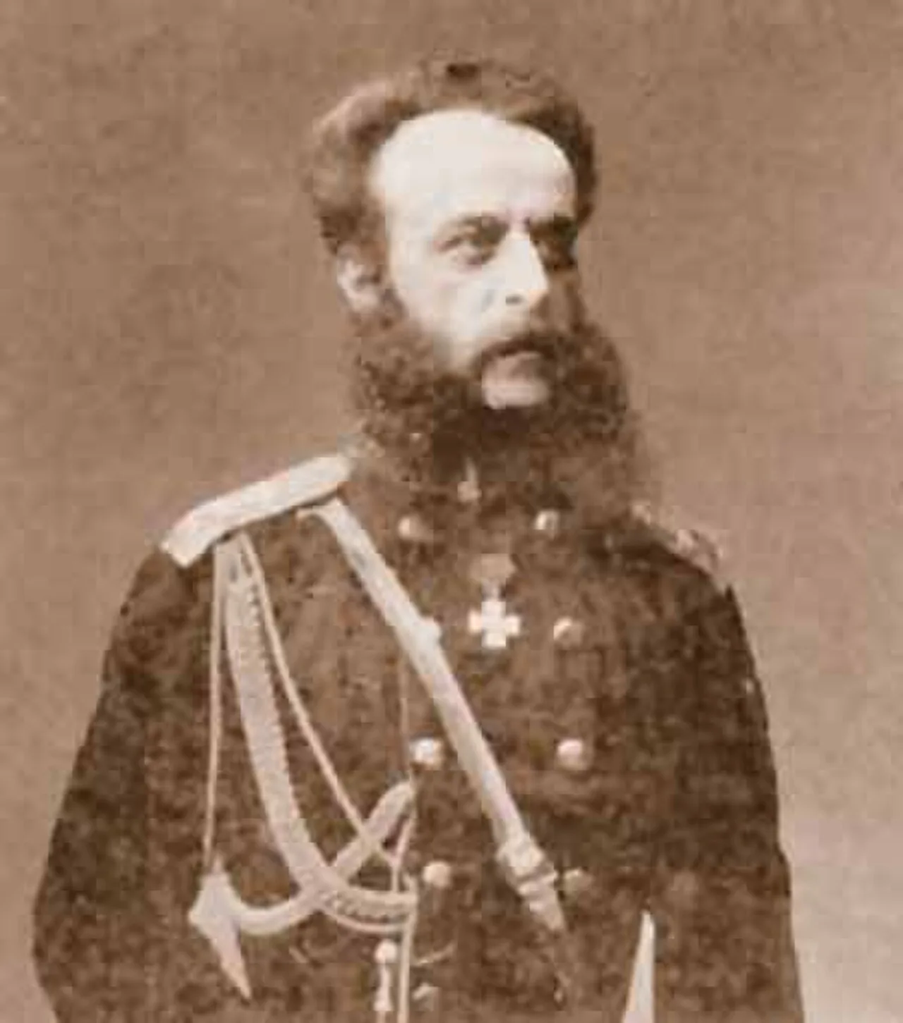 Porträt von Dmitri Iwanowitsch Swjatopolk-Mirski (1825–1899) – Gedenkseite