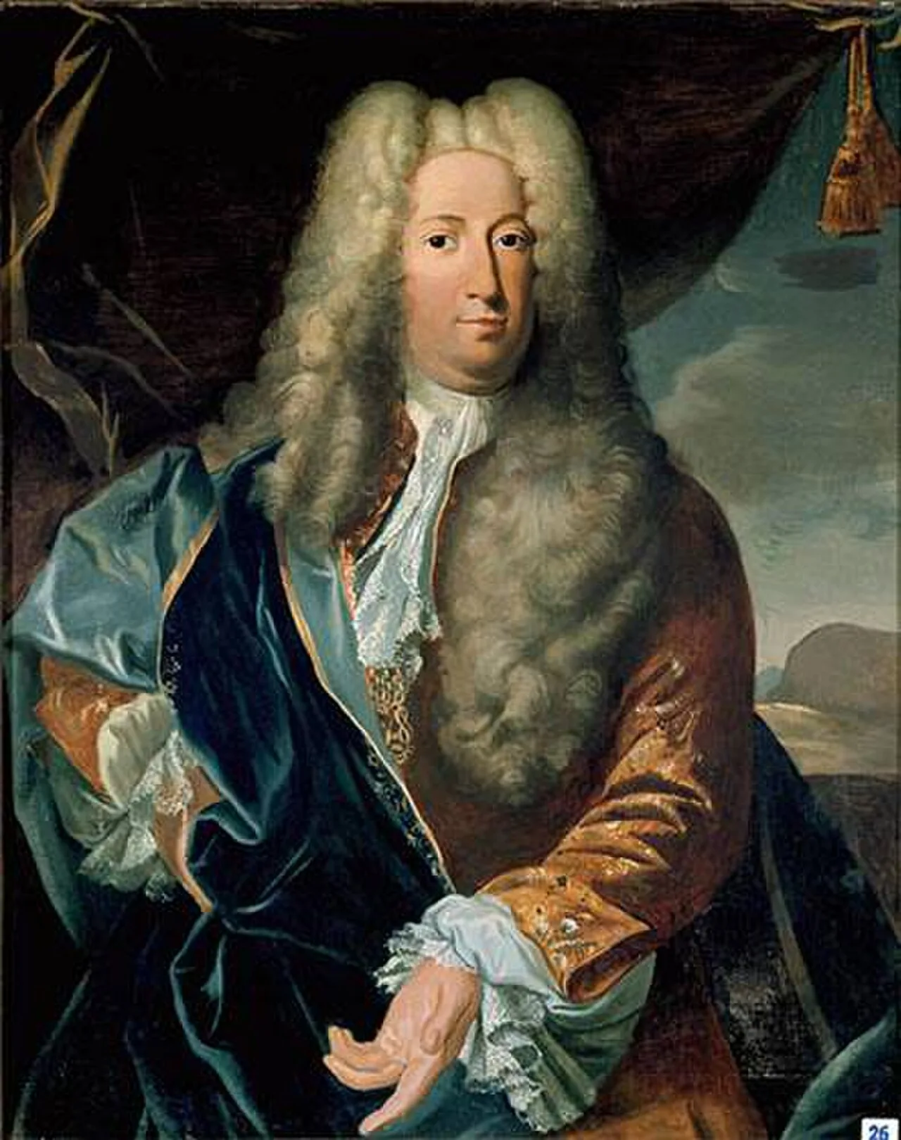 Porträt von Carlo Vincenzo Ferrero d'Ormea (1680–1745) – Gedenkseite