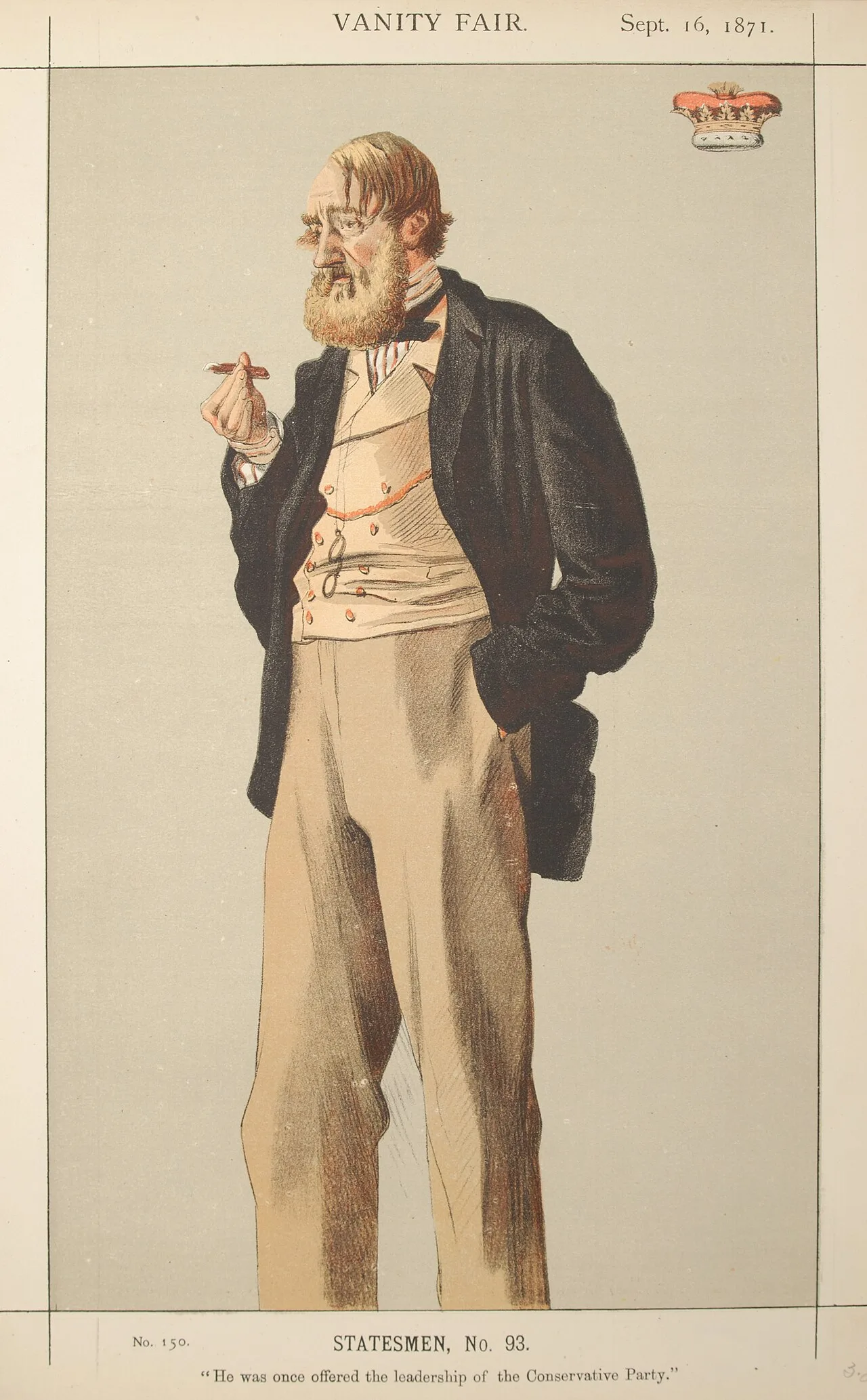Porträt von Charles Manners, 6th Duke of Rutland (1815–1888) – Gedenkseite