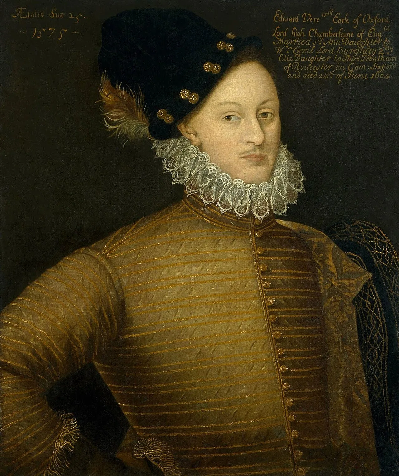 Portrait of Edward de Vere, 17. Earl of Oxford (1550–1604) – memorial page