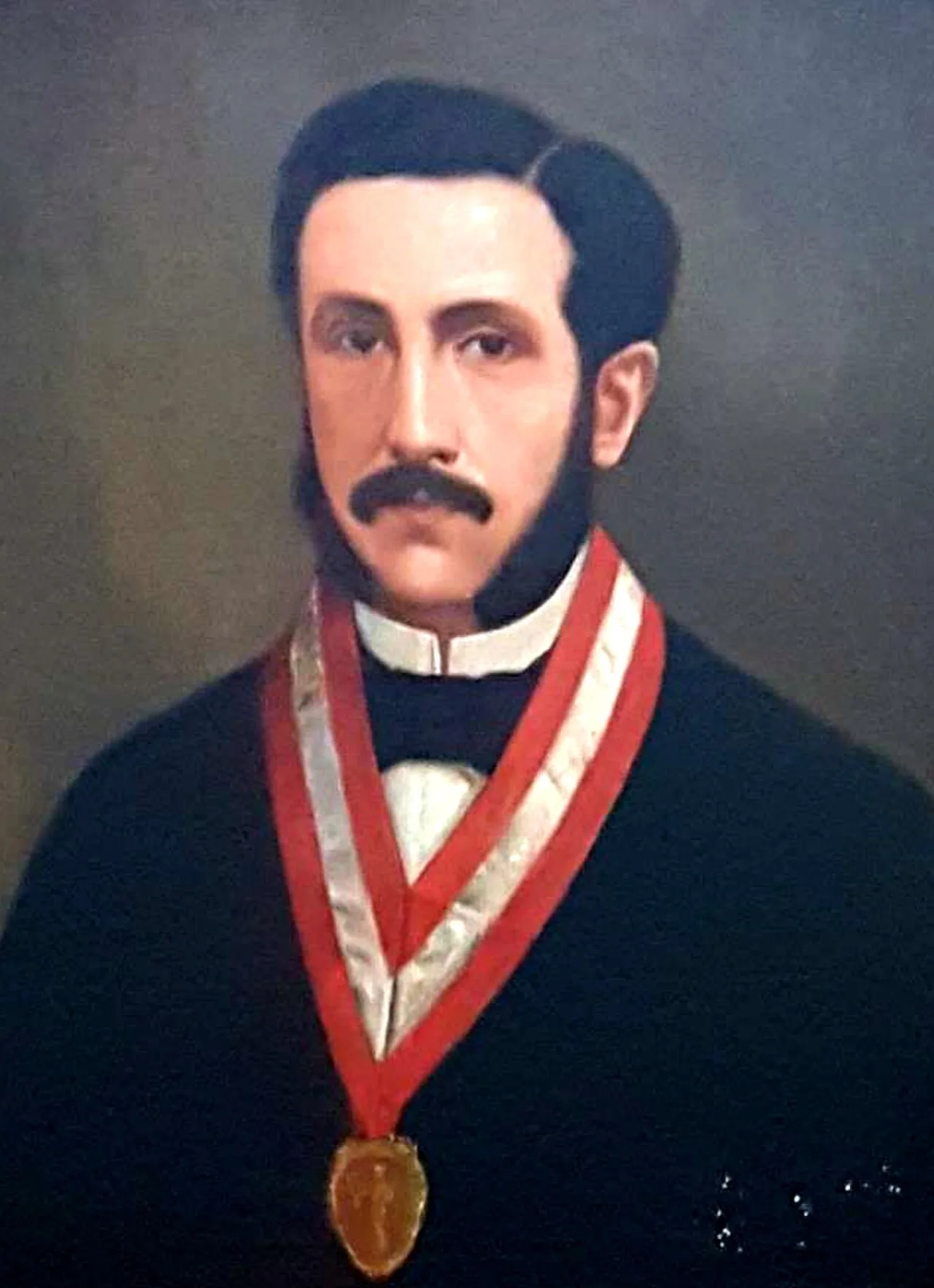 Porträt von Manuel Benjamín Cisneros (1830–1881) – Gedenkseite