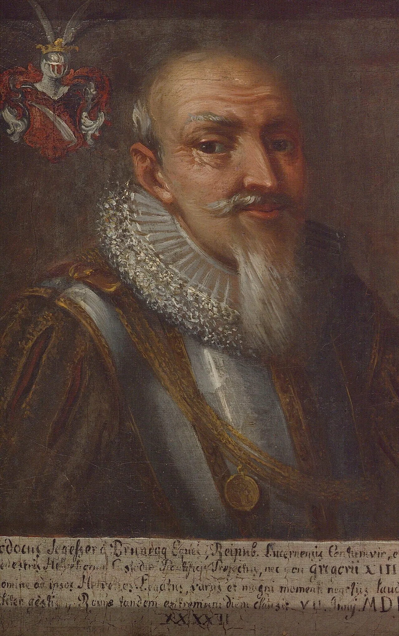 Porträt von Jost Segesser von Brunegg (1529–1592) – Gedenkseite