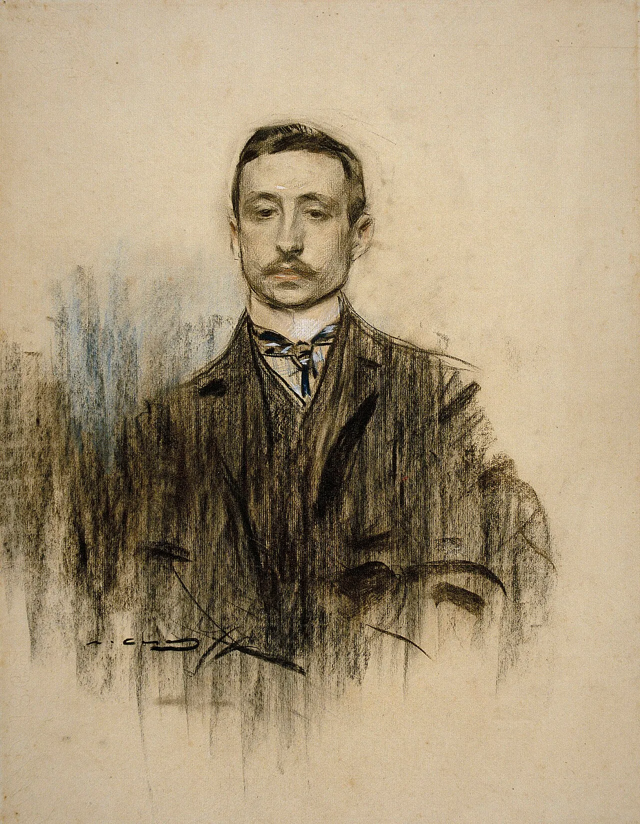 Porträt von Eduardo Chicharro y Agüera (1873–1949) – Gedenkseite