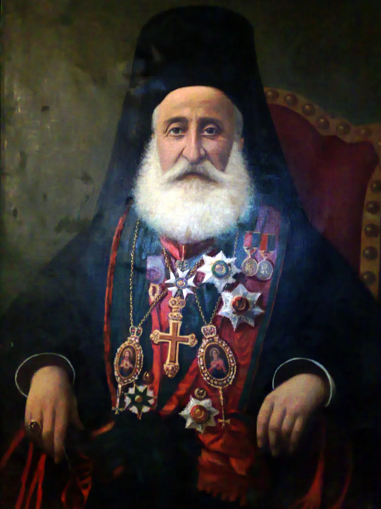 Porträt von Cyril VIII Geha (1840–1916) – Gedenkseite