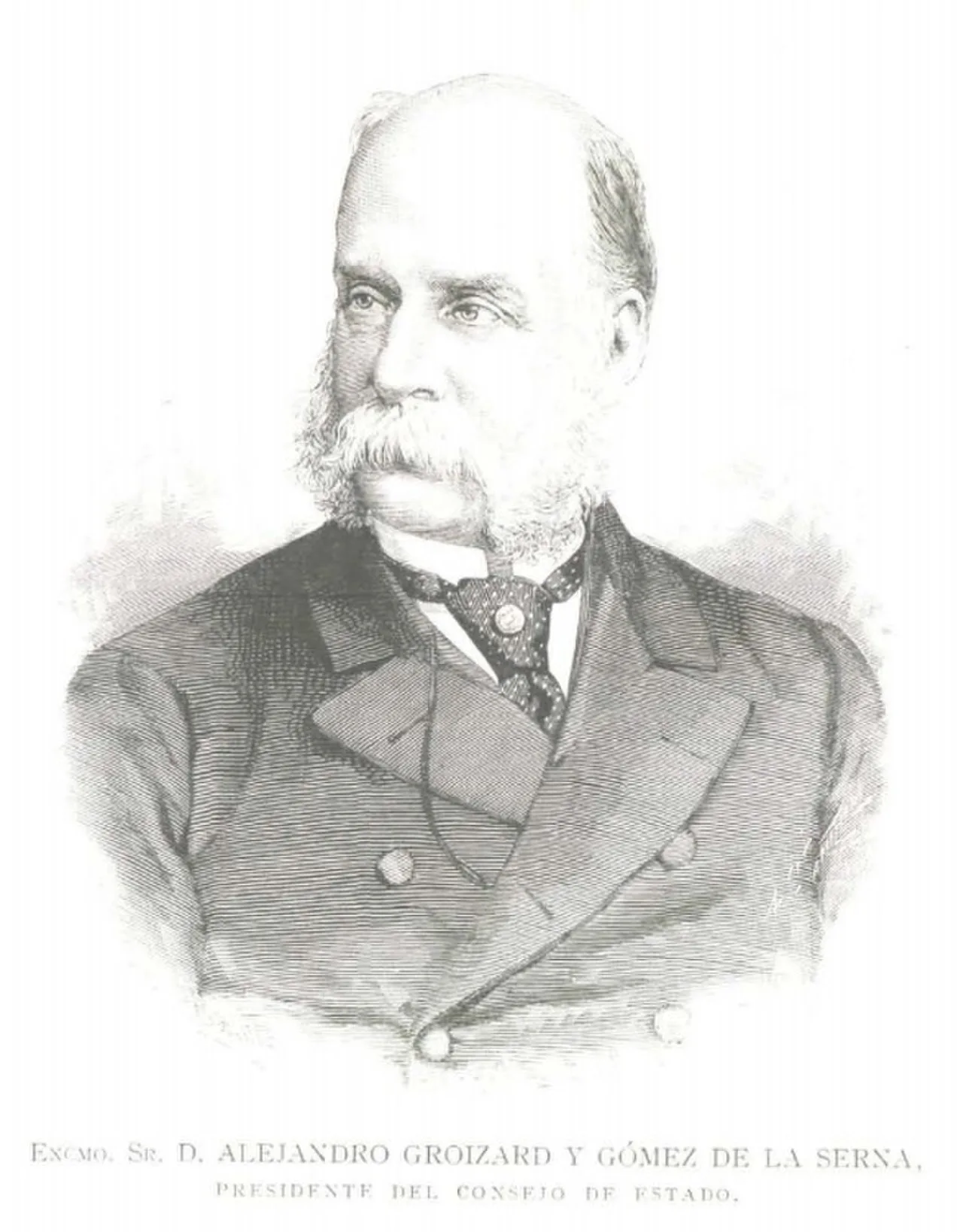 Portrait of Alejandro Groizard y Gómez de la Serna (1830–1919) – memorial page