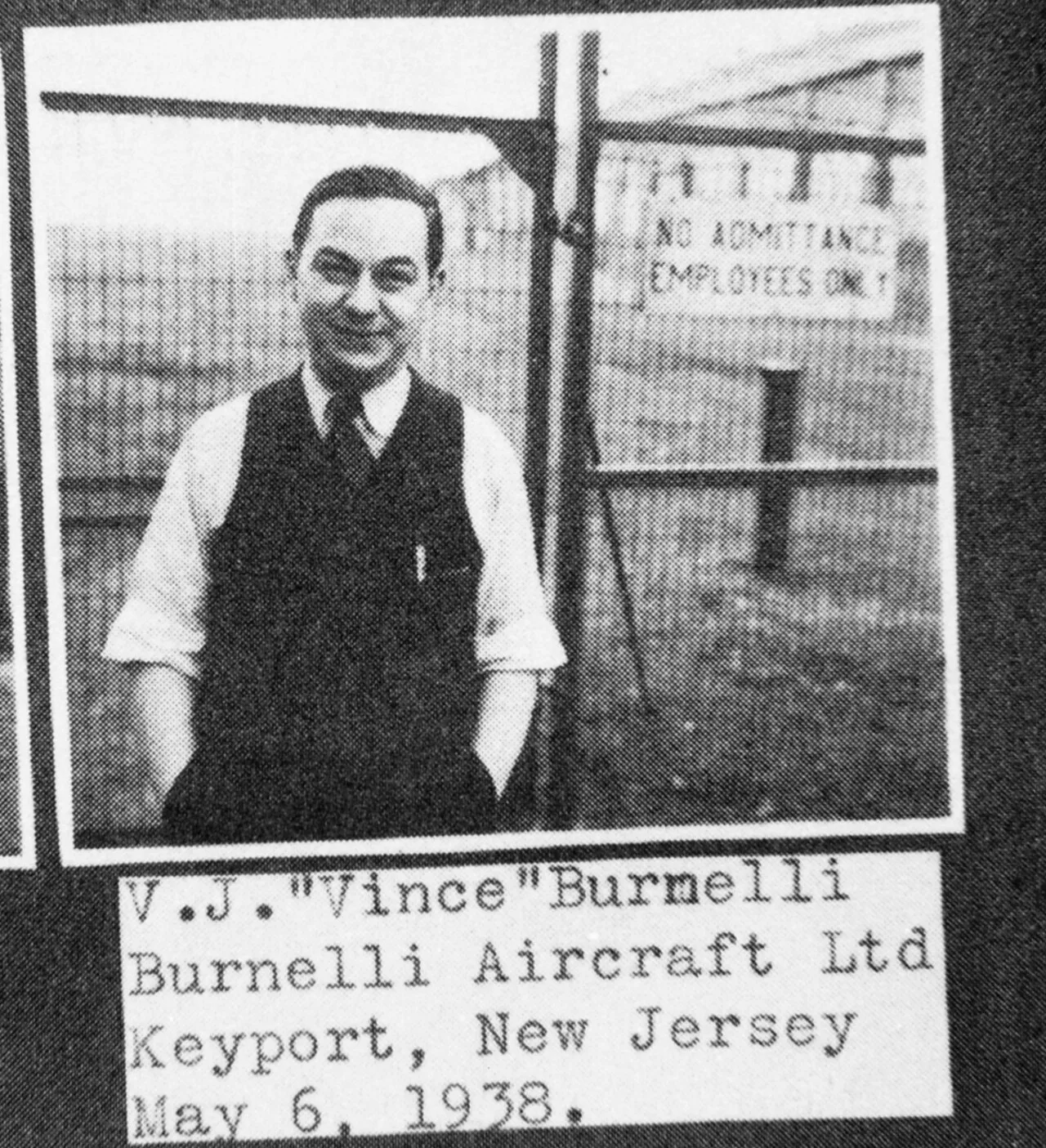 Portrait of Vincent Burnelli (1895–1964) – memorial page