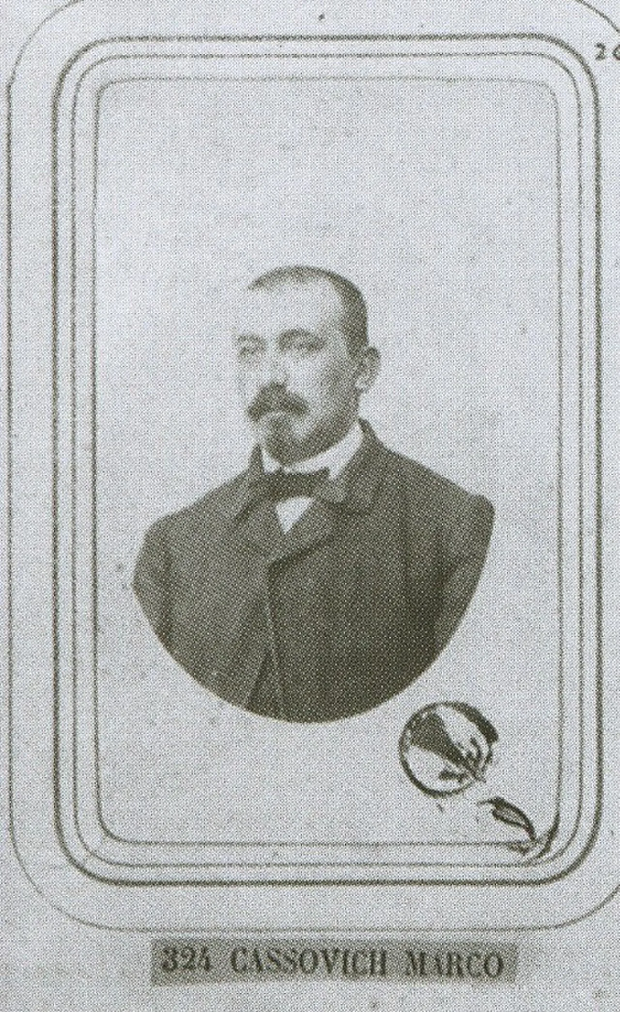 Porträt von Marco Cossovich (1824–1901) – Gedenkseite
