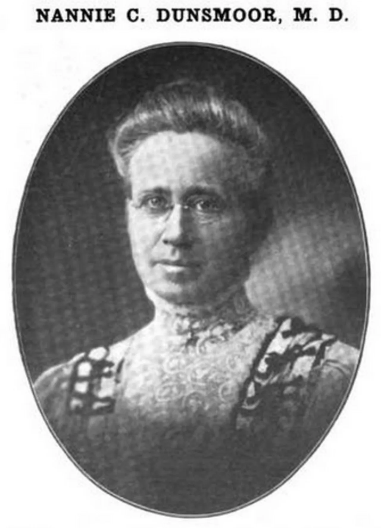 Porträt von Nannie C. Dunsmoor (1860–1941) – Gedenkseite