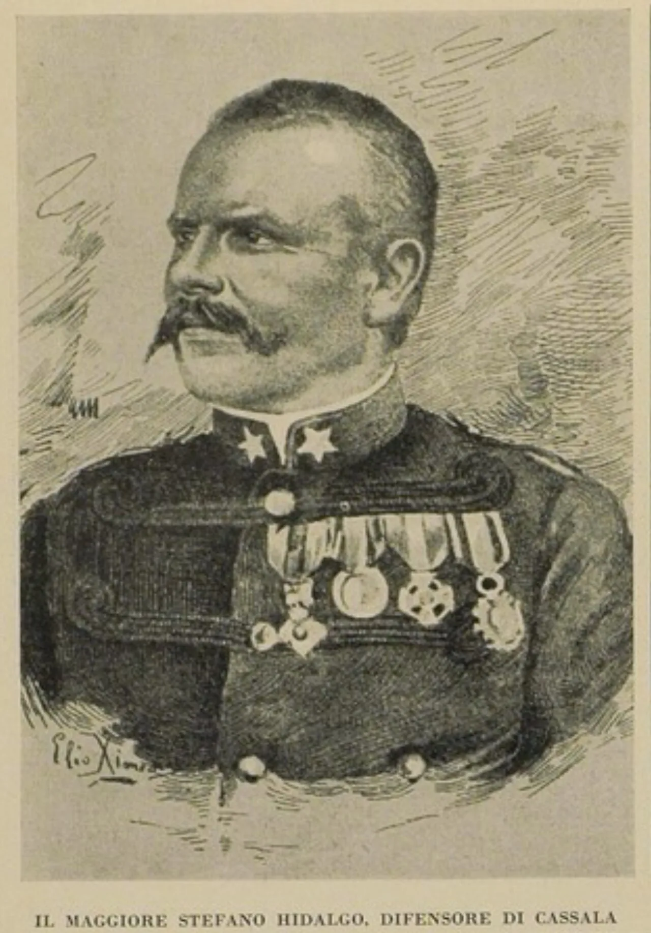Porträt von Stefano Hidalgo (1848–1918) – Gedenkseite