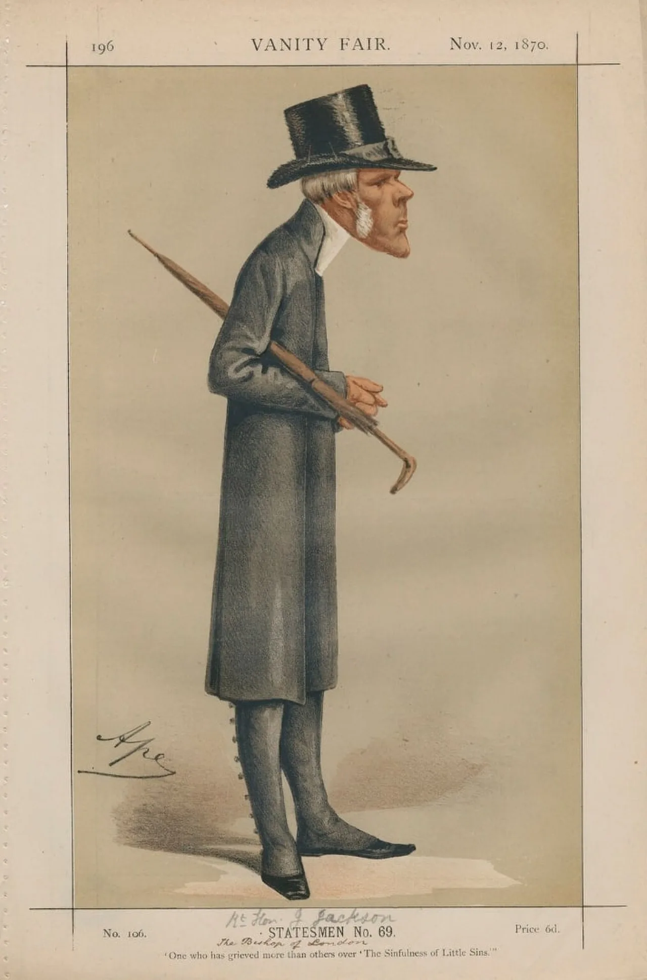 Porträt von John Jackson (1811–1886) – Gedenkseite