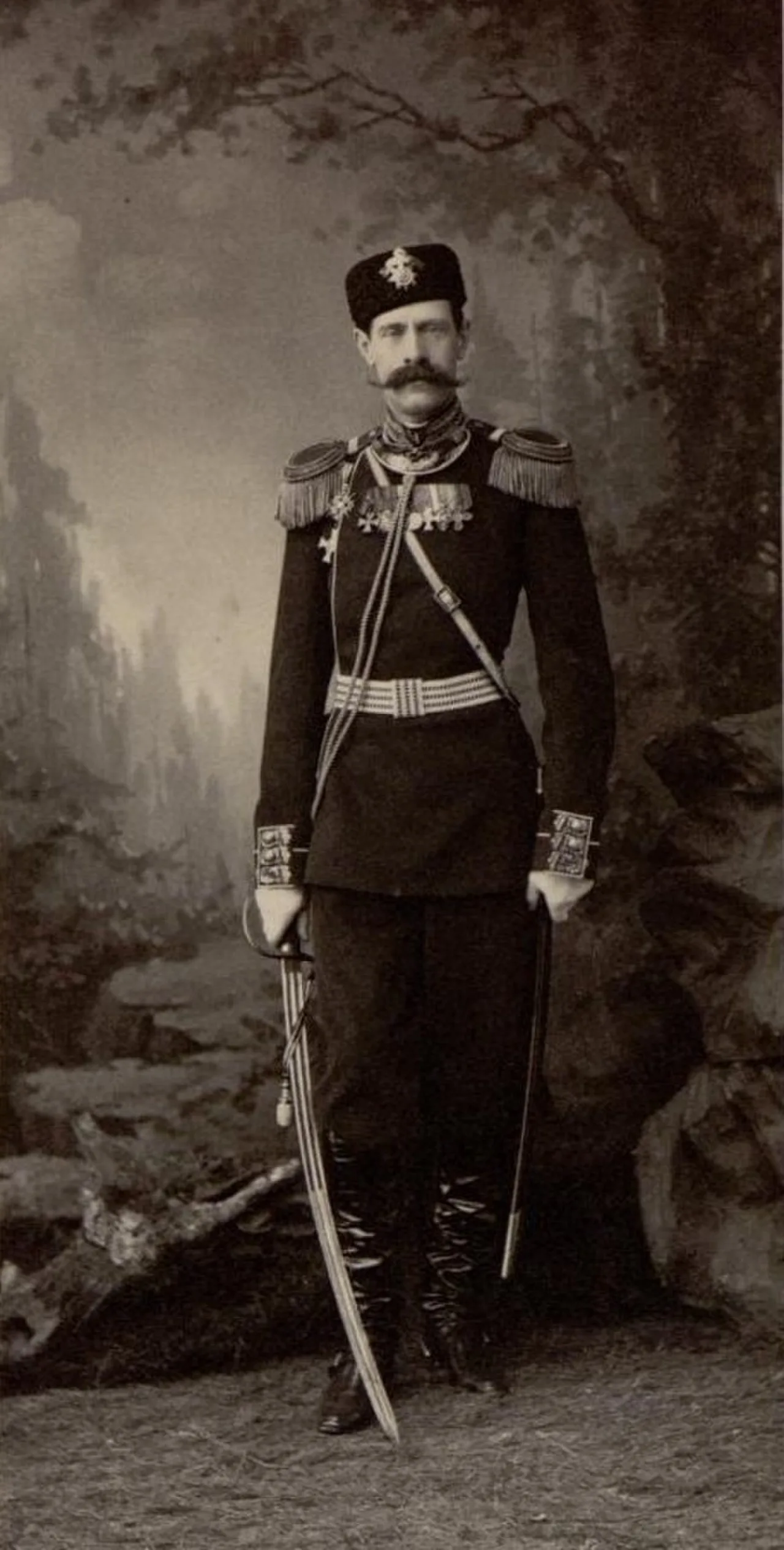 Porträt von Alexander Alexandrovich Adlerberg (1849–1931) – Gedenkseite