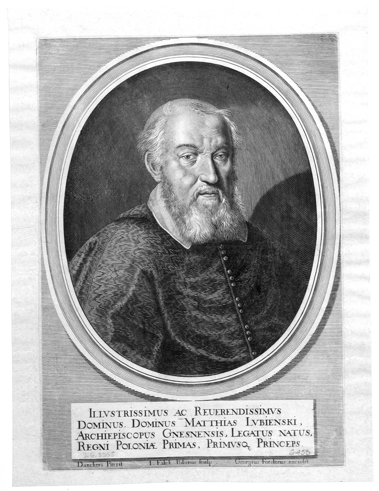 Porträt von Maciej Łubieński (1572–1652) – Gedenkseite