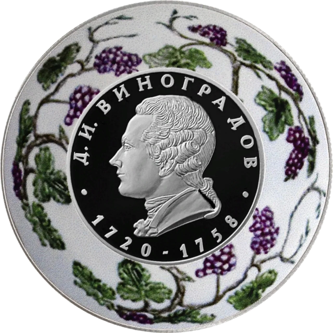 Porträt von Dmitri Iwanowitsch Winogradow (1720–1758) – Gedenkseite