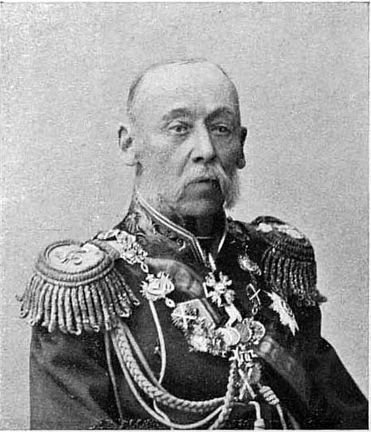 Porträt von Pjotr Nikolajewitsch Wolkow (1817–1899) – Gedenkseite