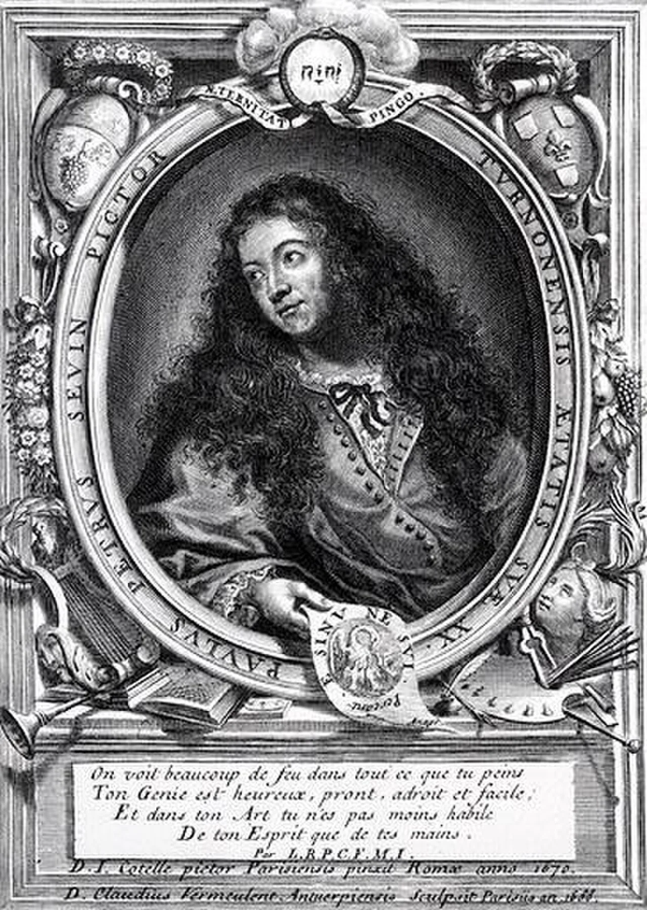 Porträt von Pierre Paul Sevin (1646–1710) – Gedenkseite