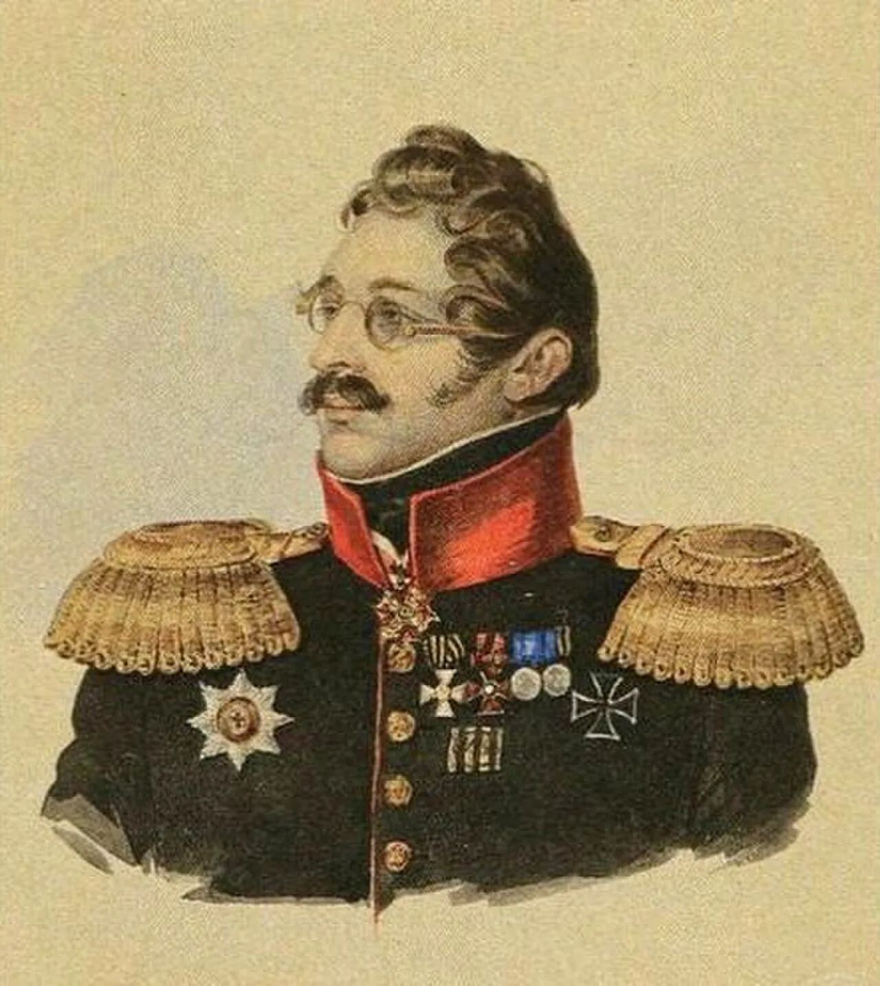 Porträt von Grigori Andrejewitsch Sacharschewski (1792–1845) – Gedenkseite