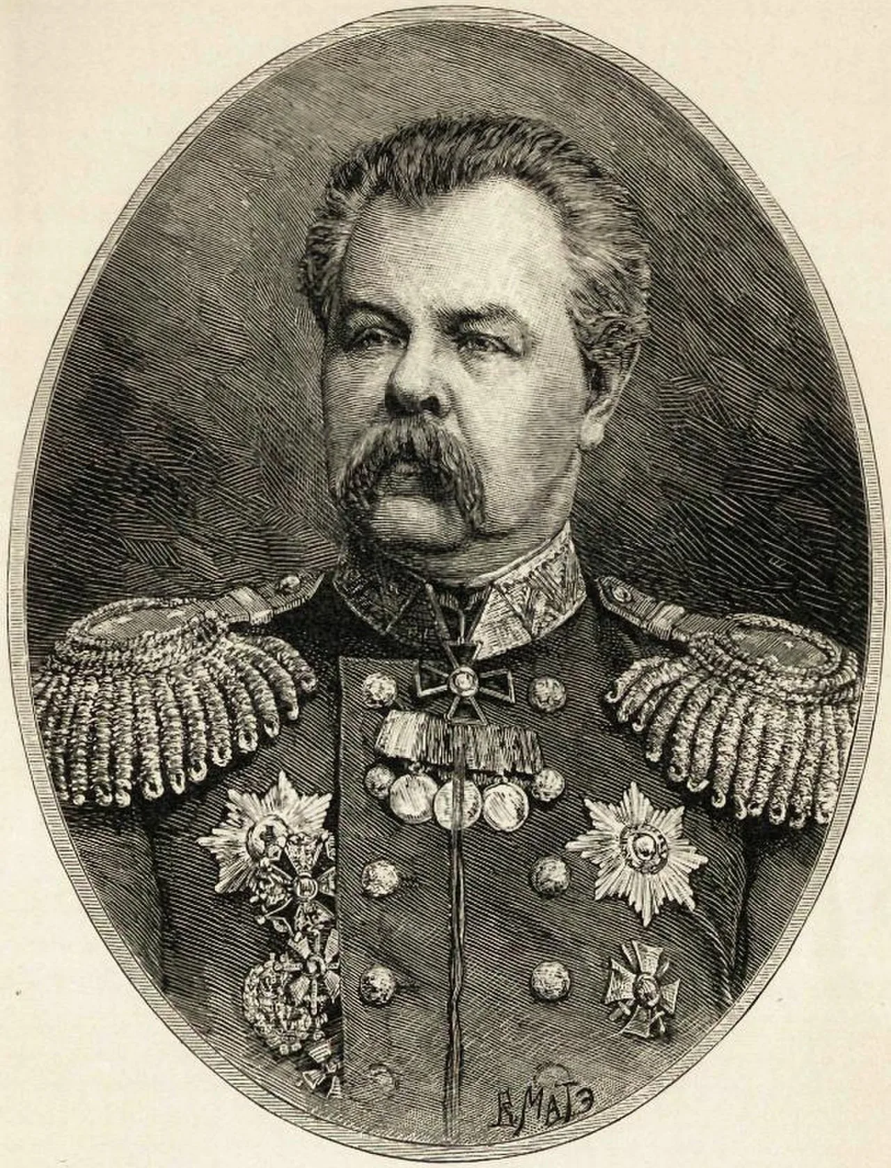 Porträt von Pawel Dmitrijewitsch Sotow (1824–1879) – Gedenkseite