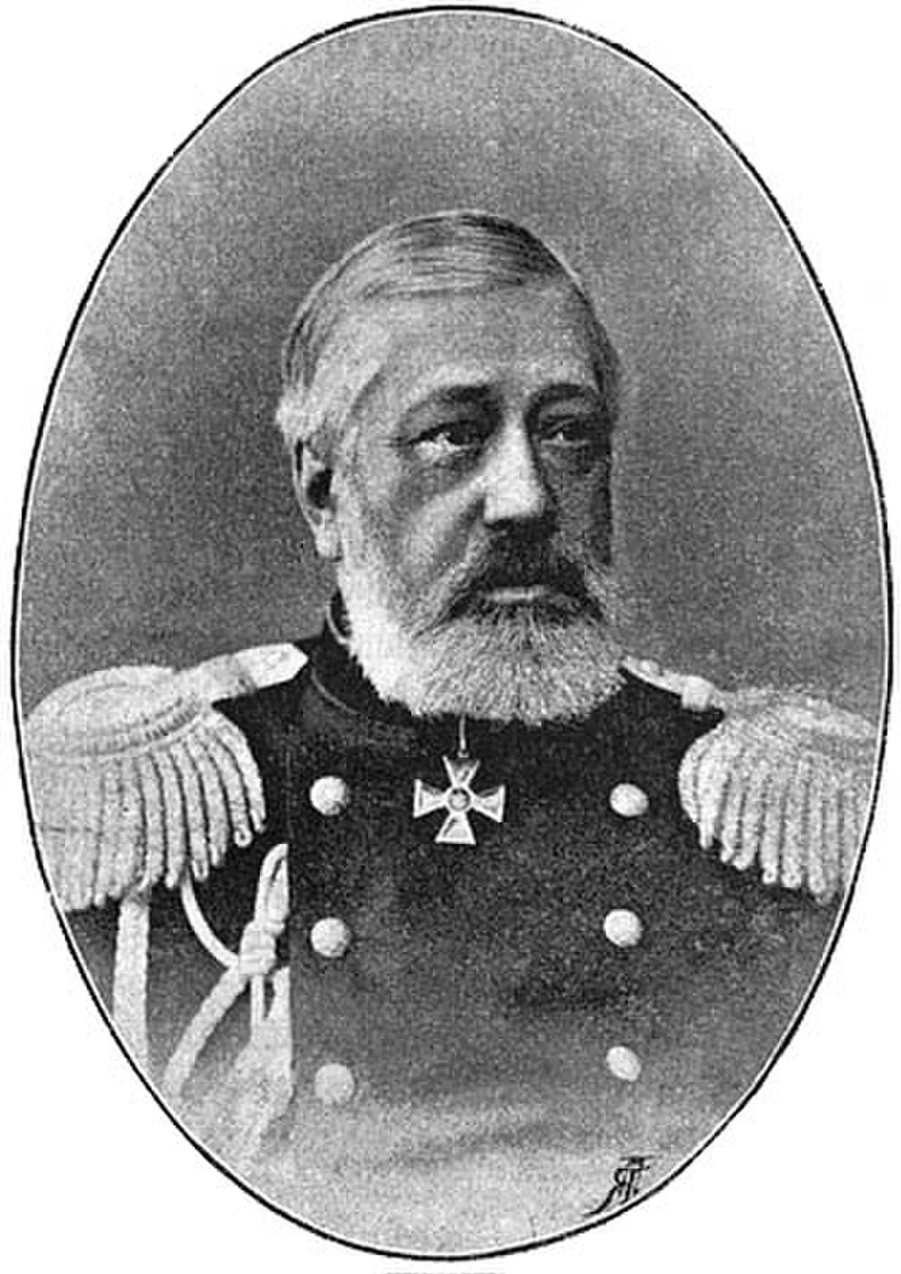 Porträt von Genrich Antonovič Leer (1829–1904) – Gedenkseite