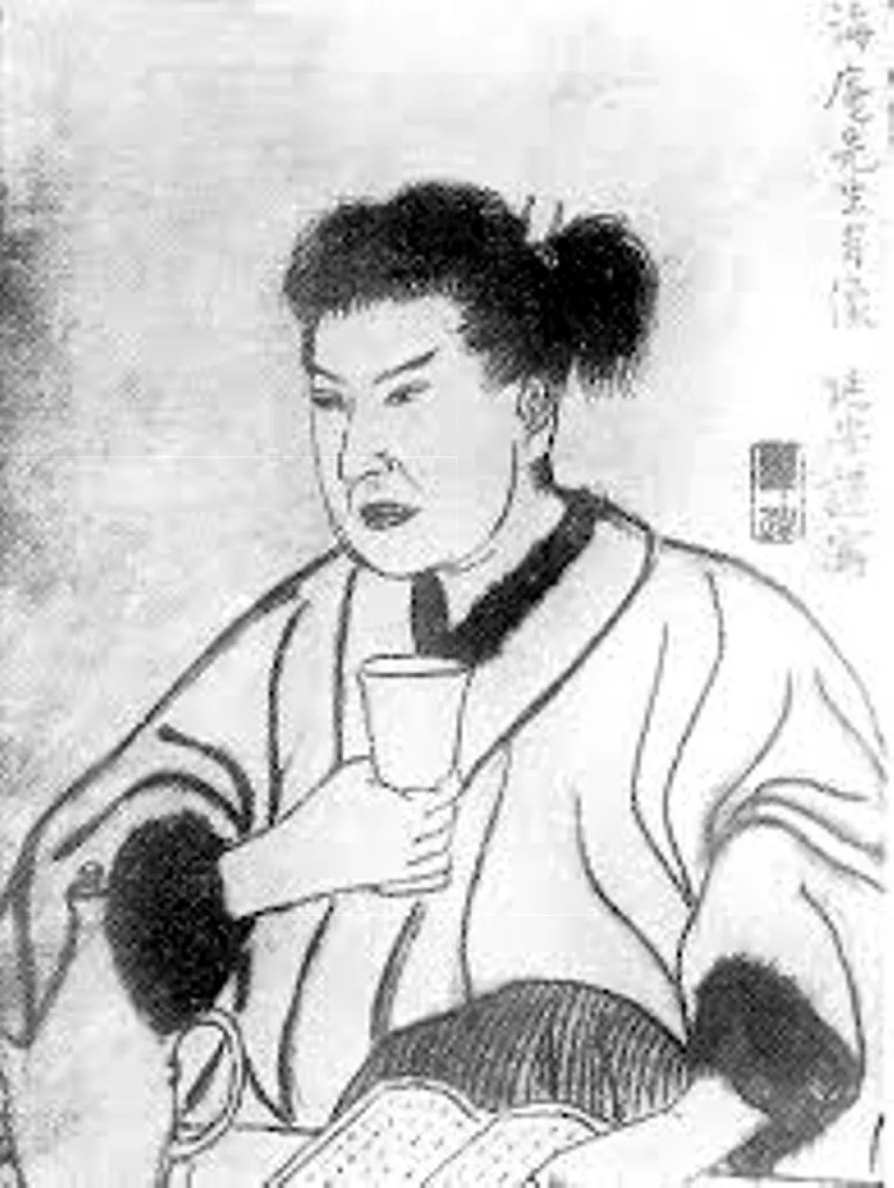 Porträt von Tada Yatarō (1826–1864) – Gedenkseite