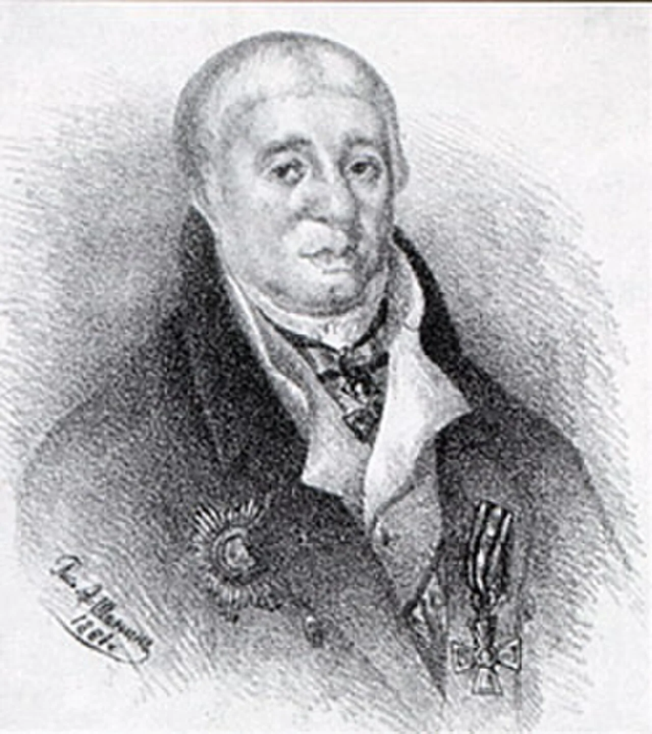 Porträt von Karl Friedrich Moderach (1747–1819) – Gedenkseite