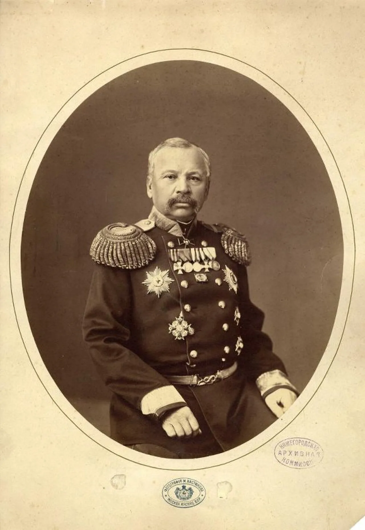 Porträt von Aleksei Alekseevich Odintsov (1803–1886) – Gedenkseite