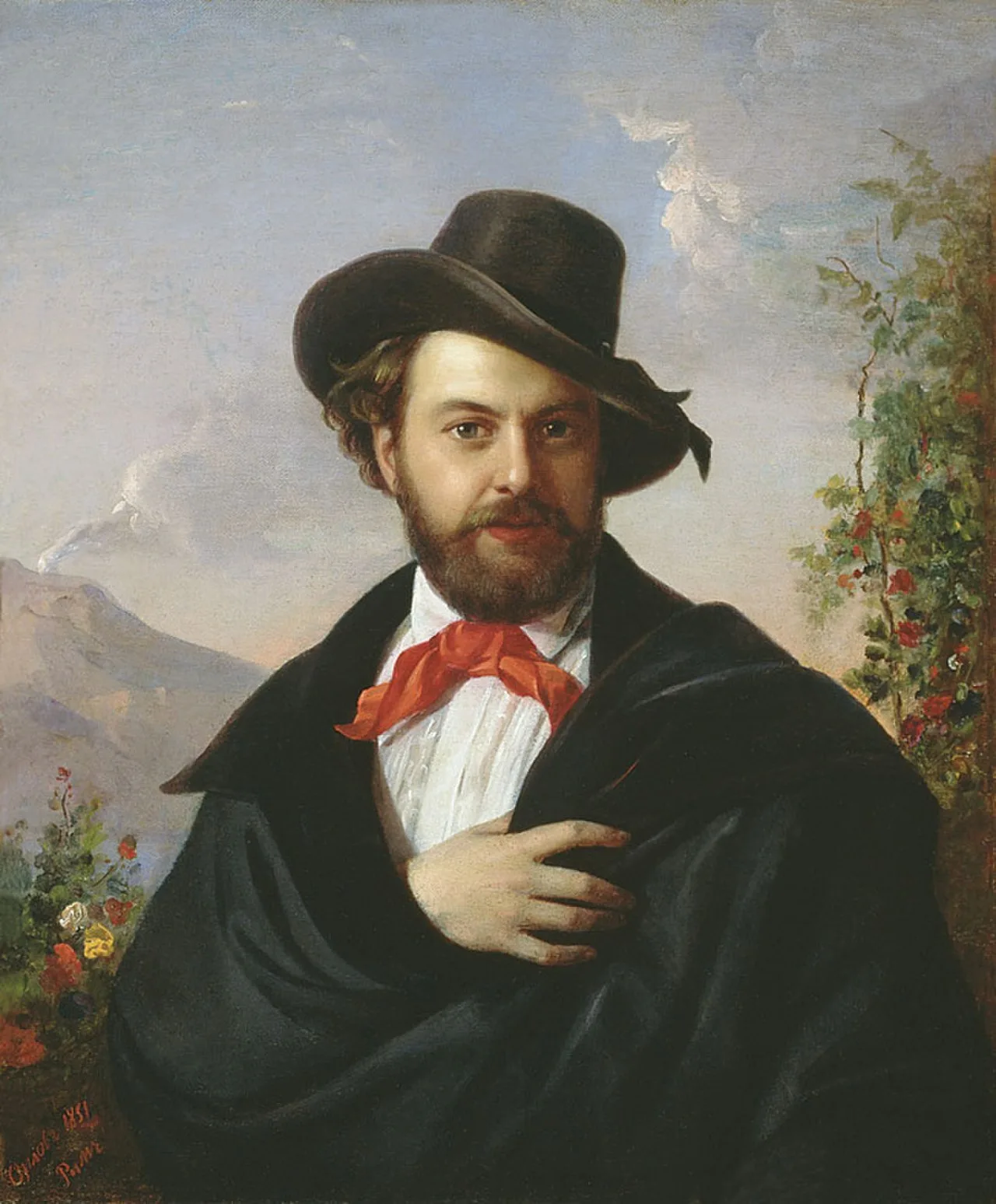 Porträt von Pimen Nikitich Orlov (1812–1865) – Gedenkseite