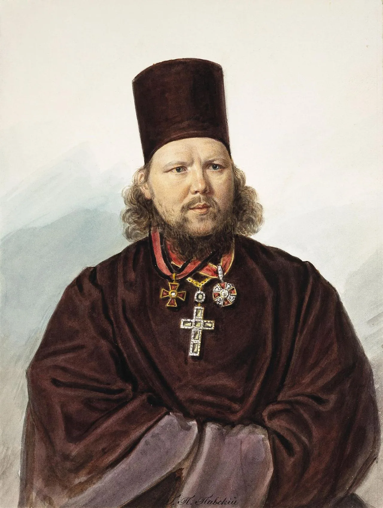 Porträt von Gerassim Petrowitsch Pawski (1787–1863) – Gedenkseite