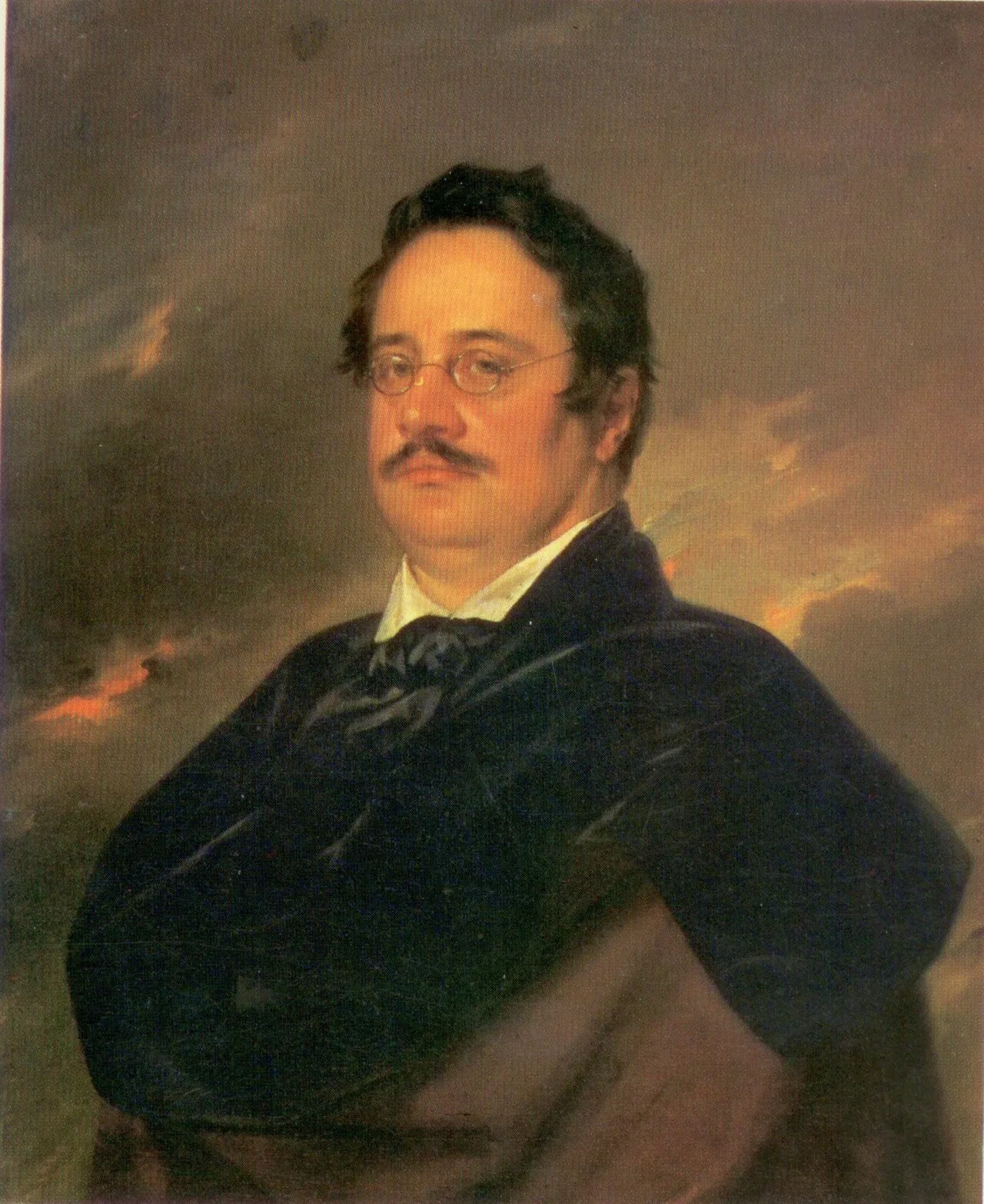 Porträt von Nikolai Nikolajewitsch Rajewski (1801–1843) – Gedenkseite