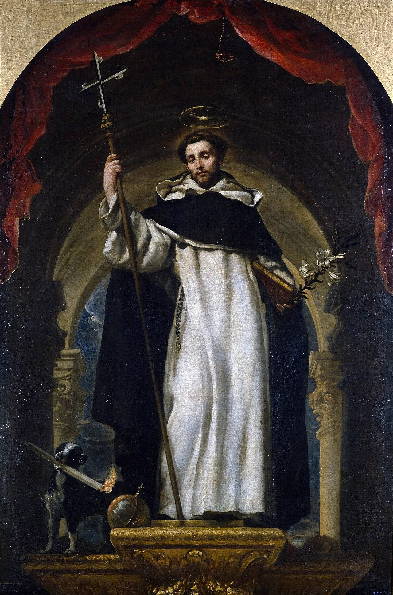 Porträt von Dominikus (1170–1221) – Gedenkseite