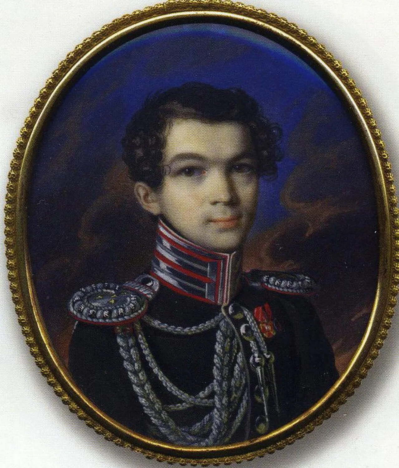 Porträt von Nikolai Matwejewitsch Tolstoi (1802–1879) – Gedenkseite