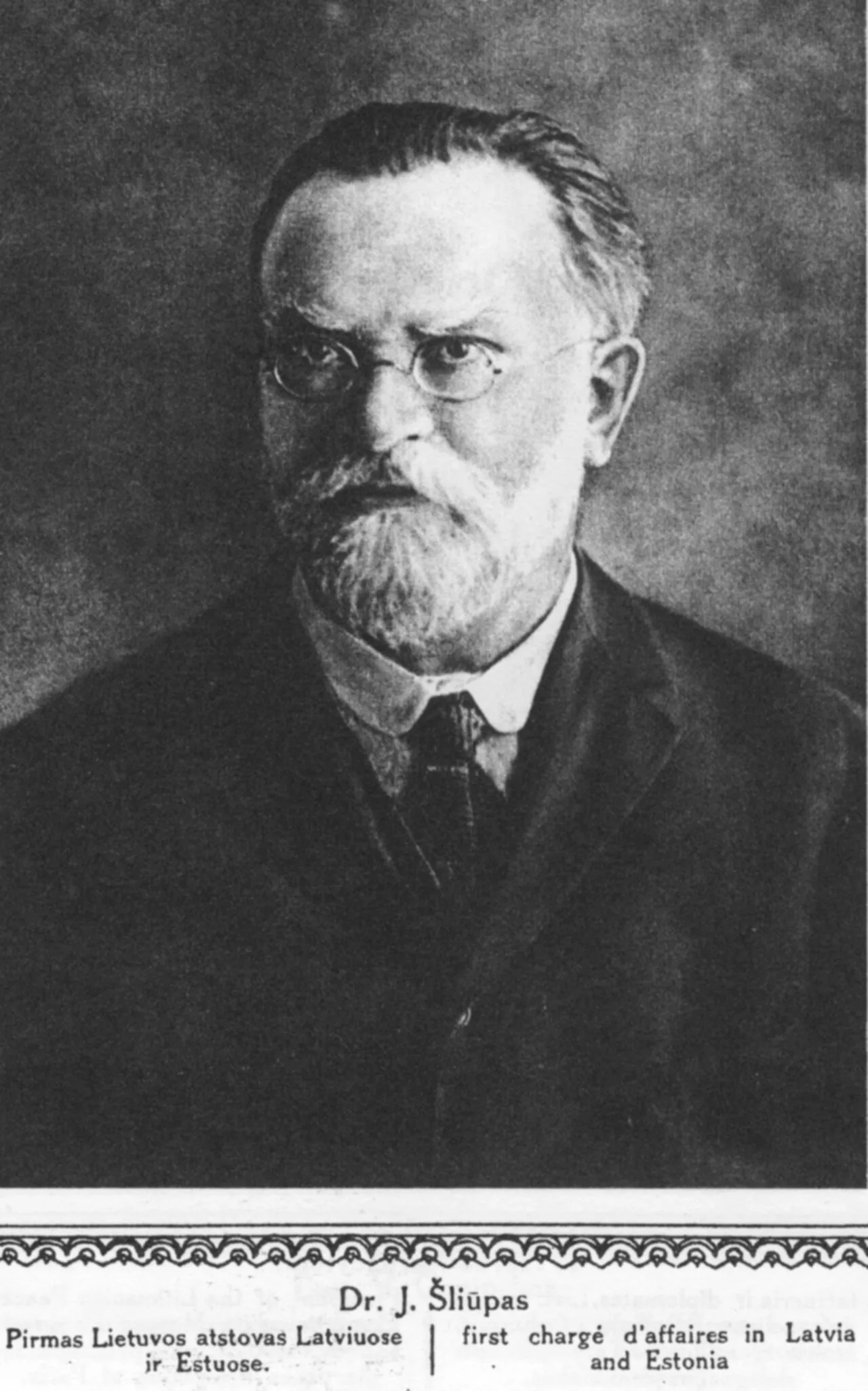 Portrait of Jonas Šliūpas (1861–1944) – memorial page