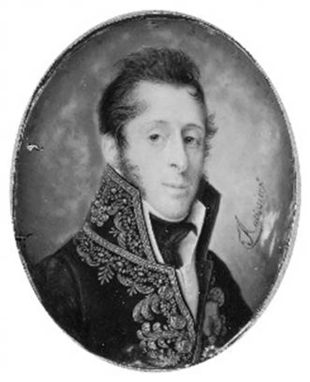 Porträt von Willem Frederik van Bylandt (1771–1855) – Gedenkseite