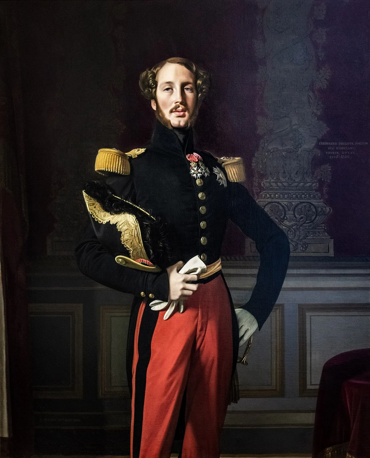Portrait of Ferdinand Philippe d’Orléans, duc de Chartres (1810–1842) – memorial page