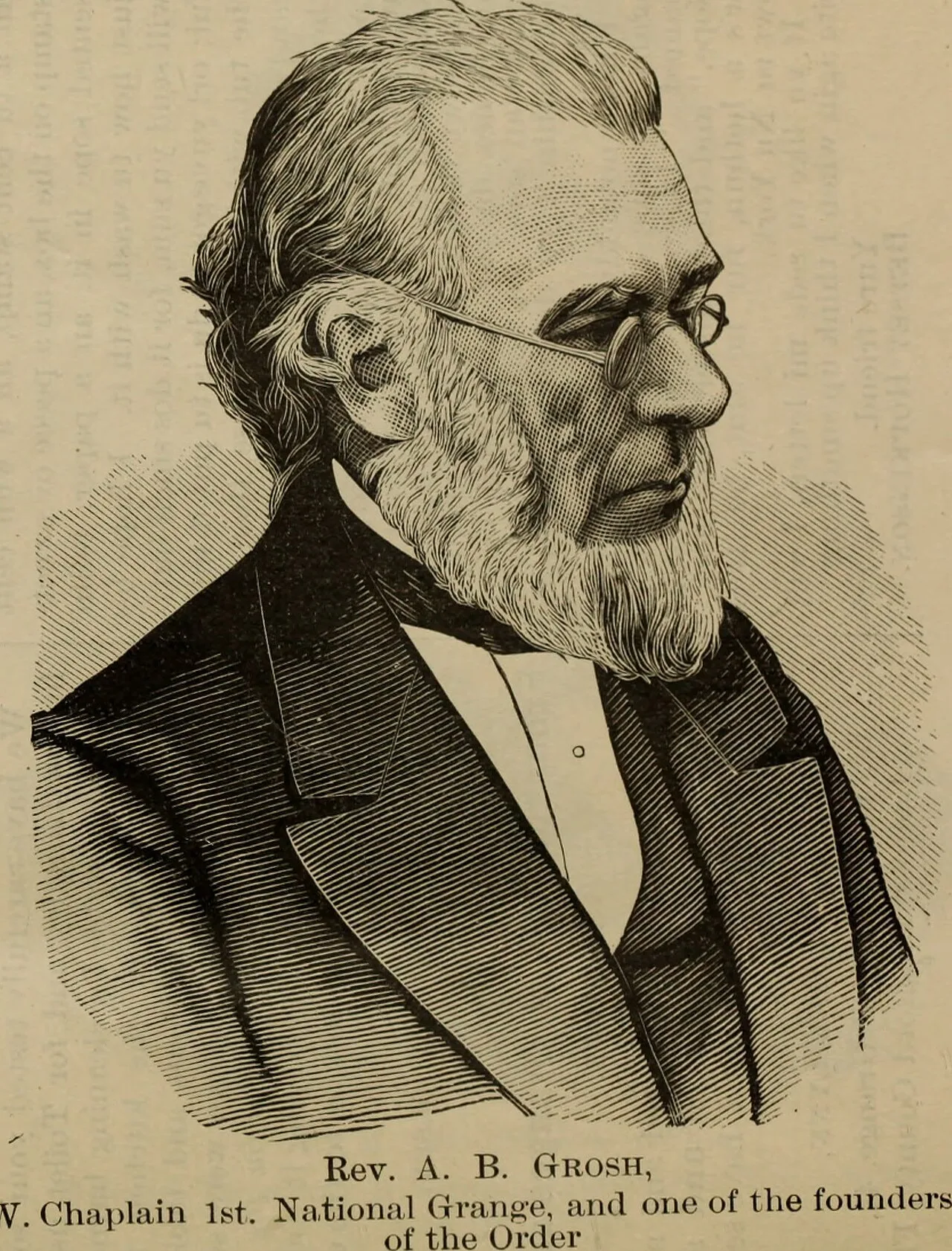 Portrait of Aaron B. Grosh (1803–1884) – memorial page