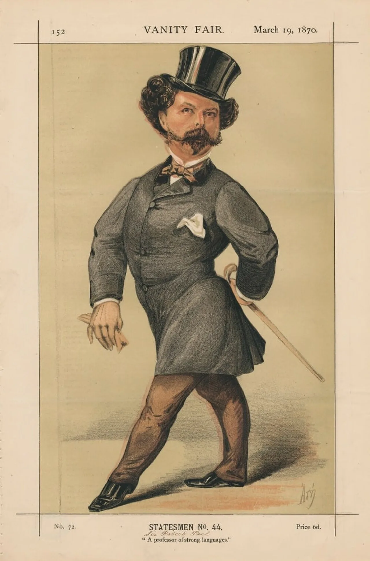 Portrait of Sir Robert Peel, 3rd Baronet (1822–1895) – memorial page