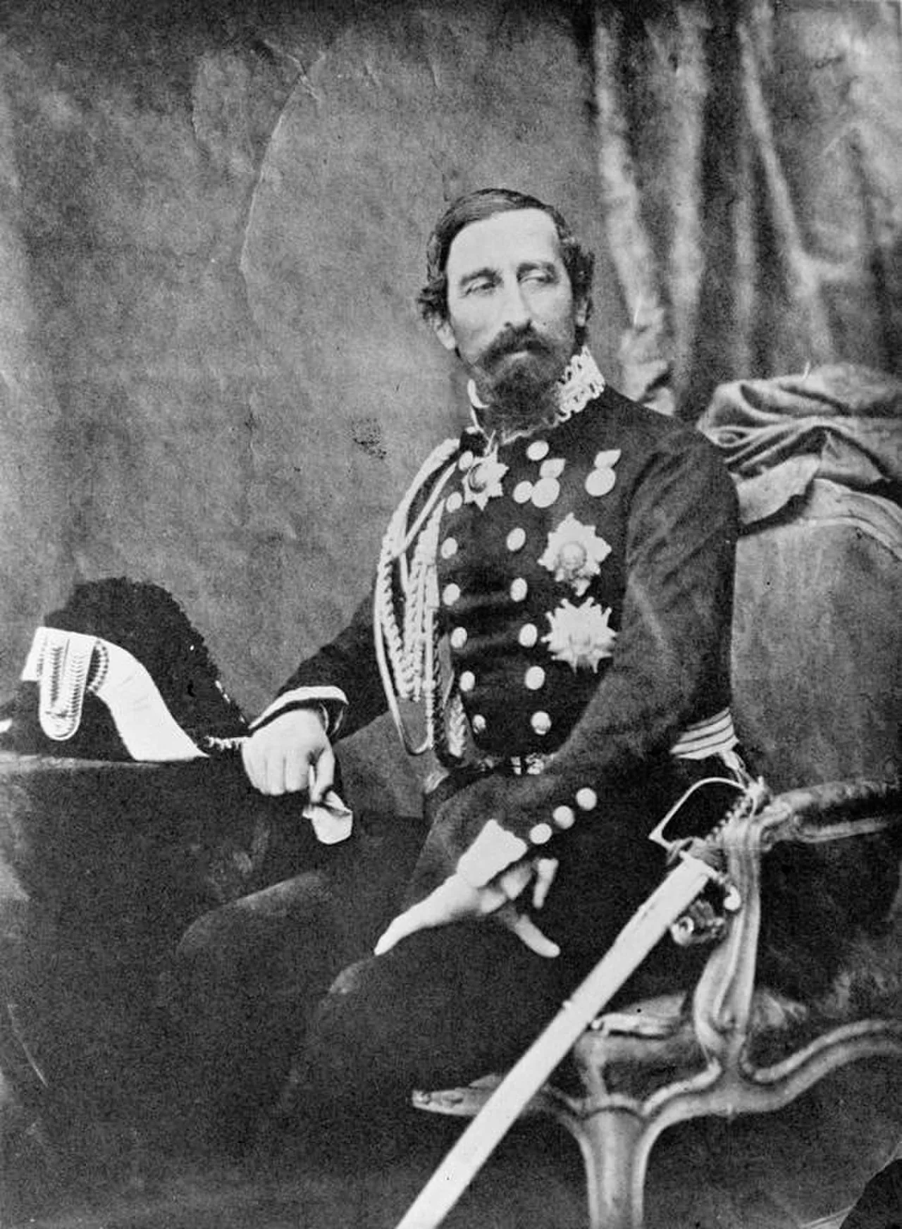 Porträt von Alfonso La Marmora (1804–1878) – Gedenkseite