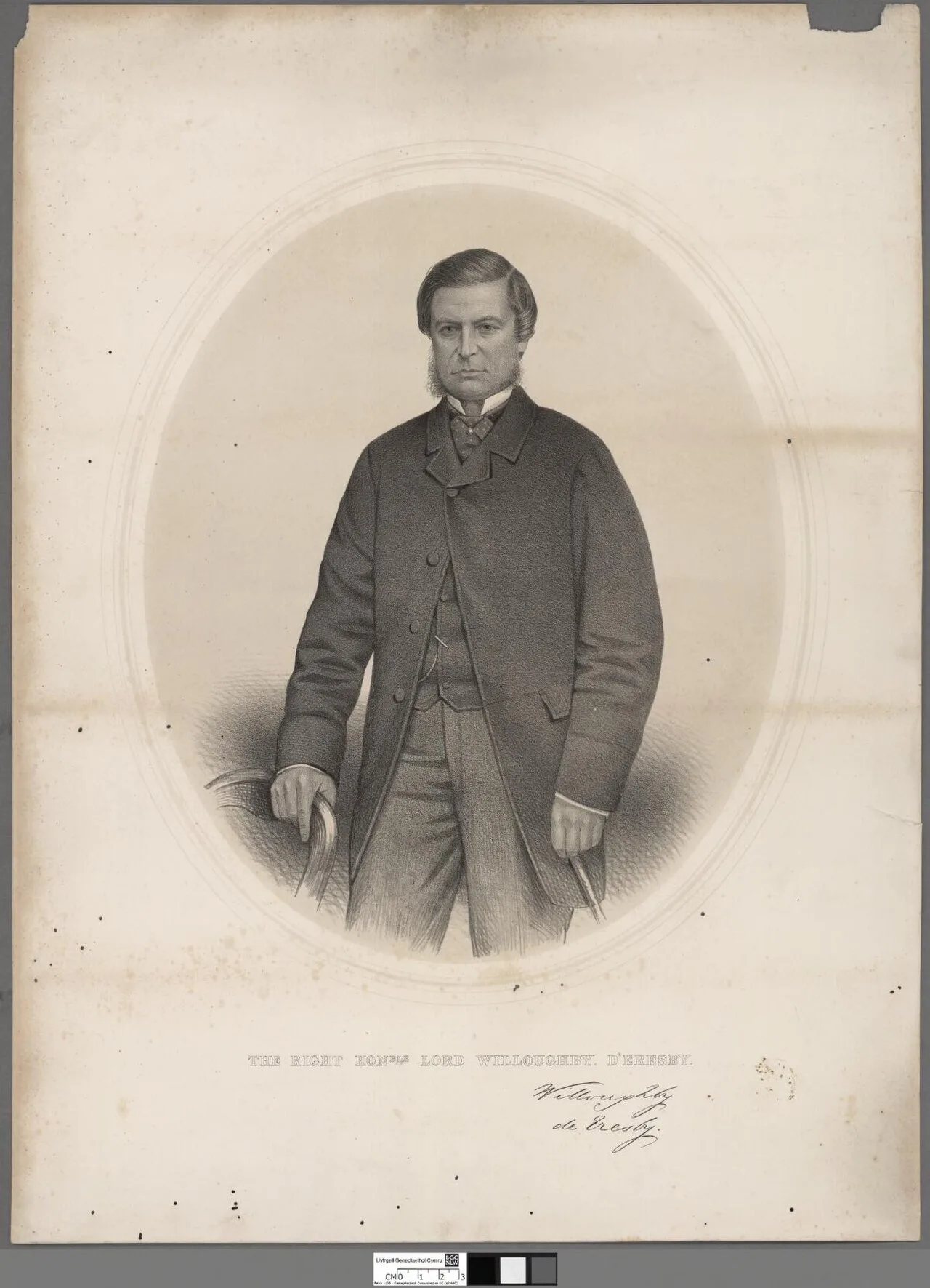 Porträt von Albyric Drummond-Willoughby, 23rd Baron Willoughby de Eresby (1821–1870) – Gedenkseite