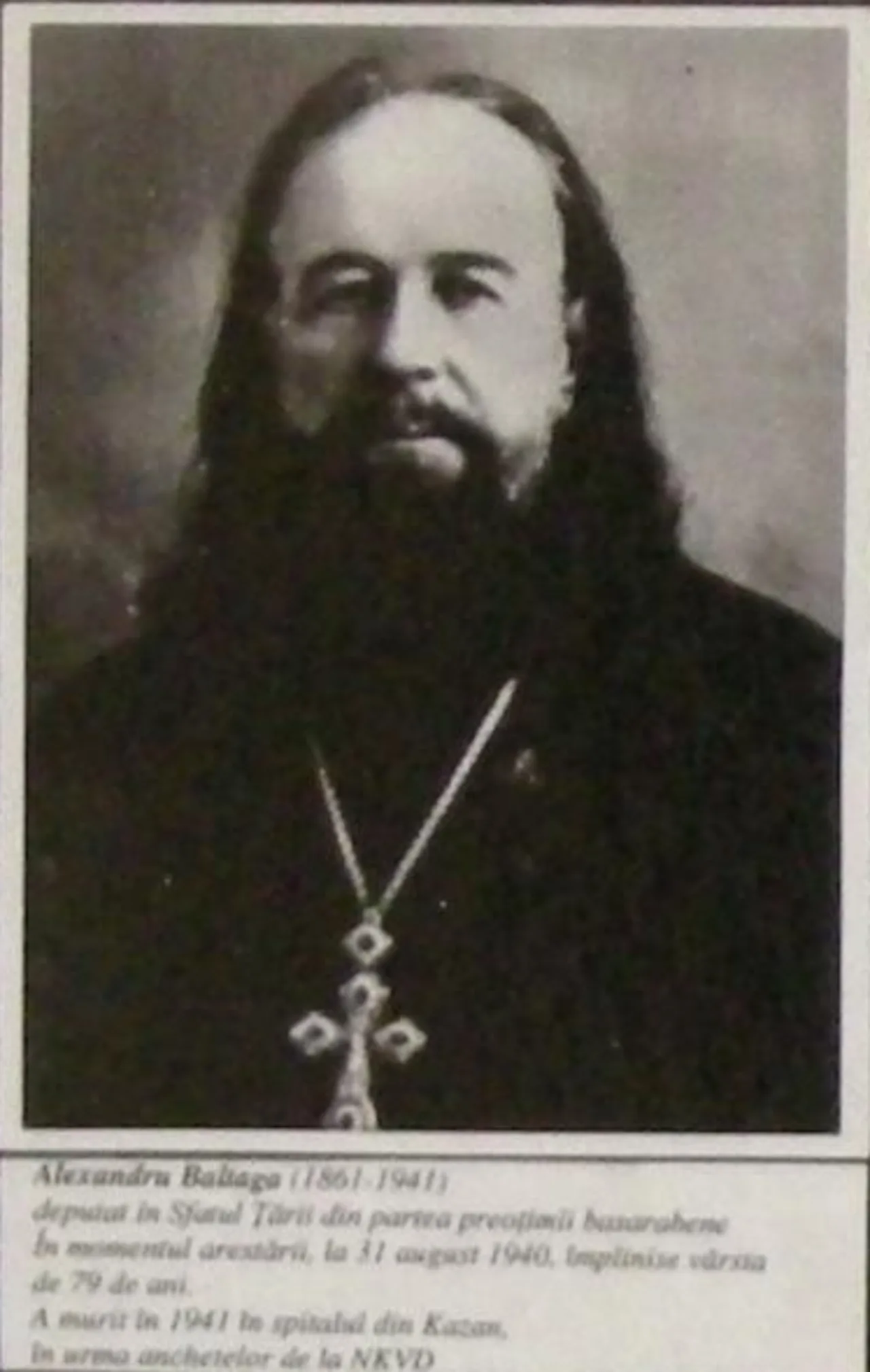 Porträt von Alexandru Baltagă (1861–1941) – Gedenkseite